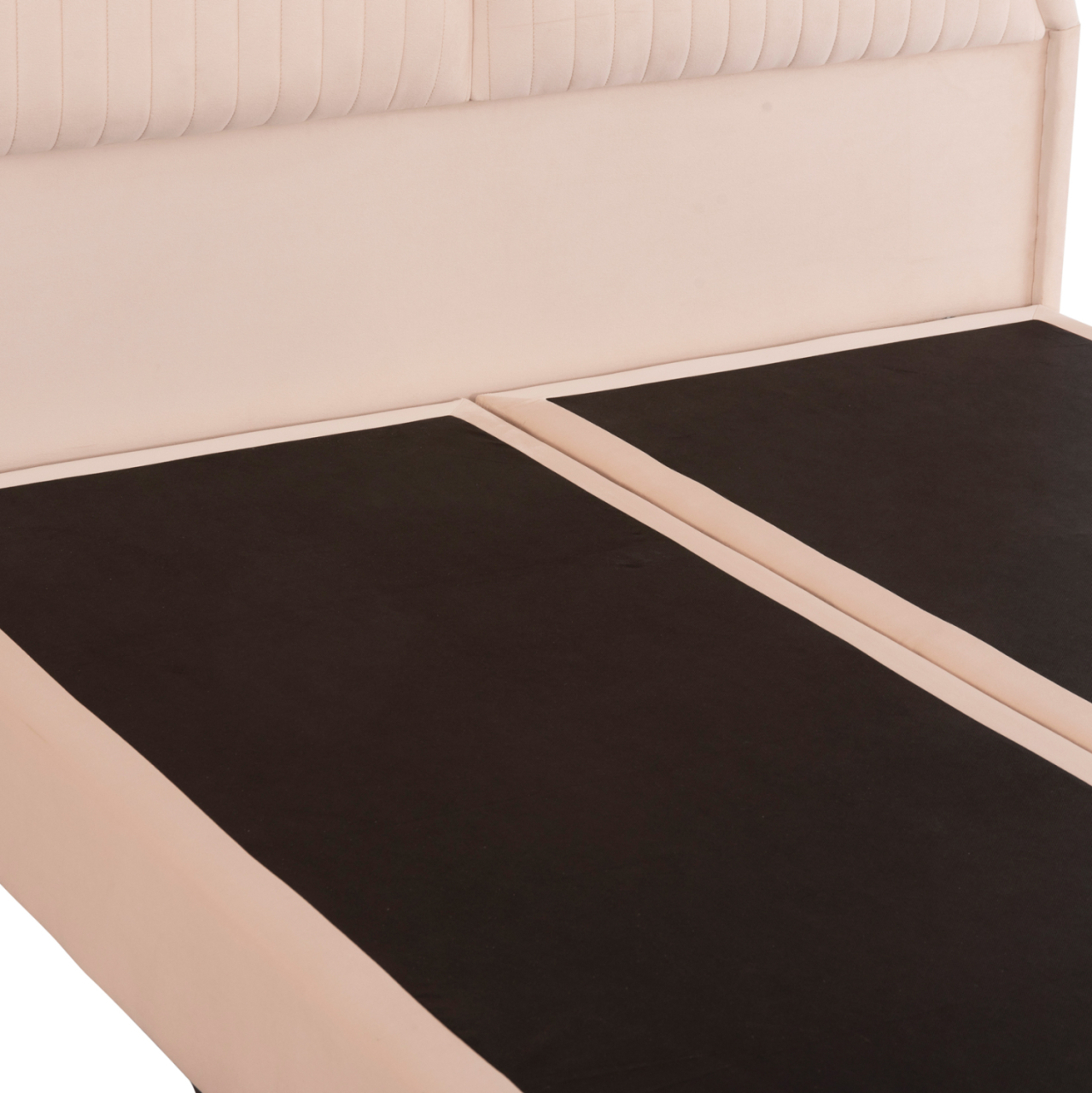 DOUBLE BED NESTOR HM715 BEIGE VELVET FOR MATTRESS 160x200cm. [6]