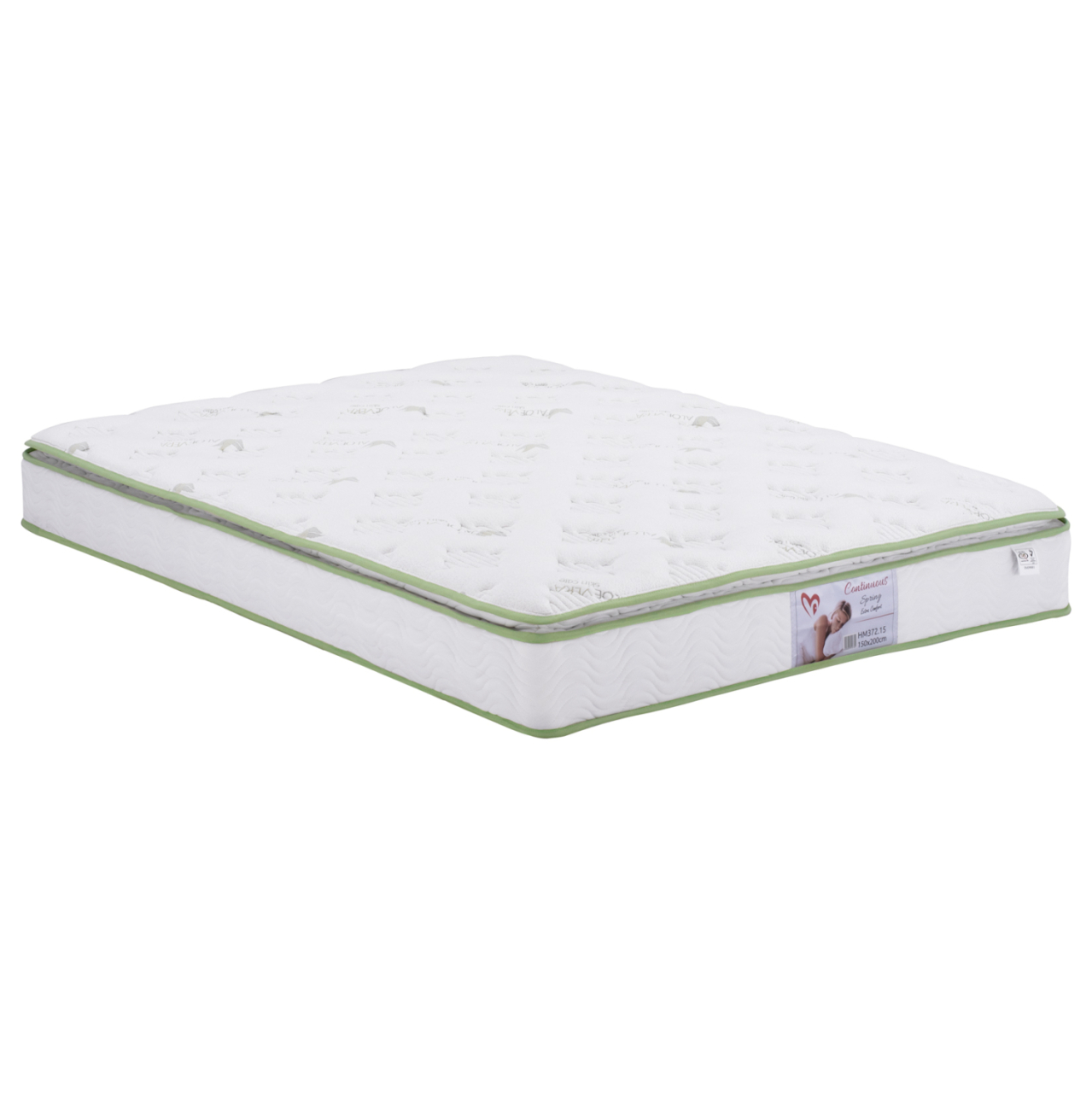 DOUBLE BED WITH MATTRESS and STORAGE SPACE ALLIE HM21170 GREY FABRIC--FOR 160X200cm. [5]