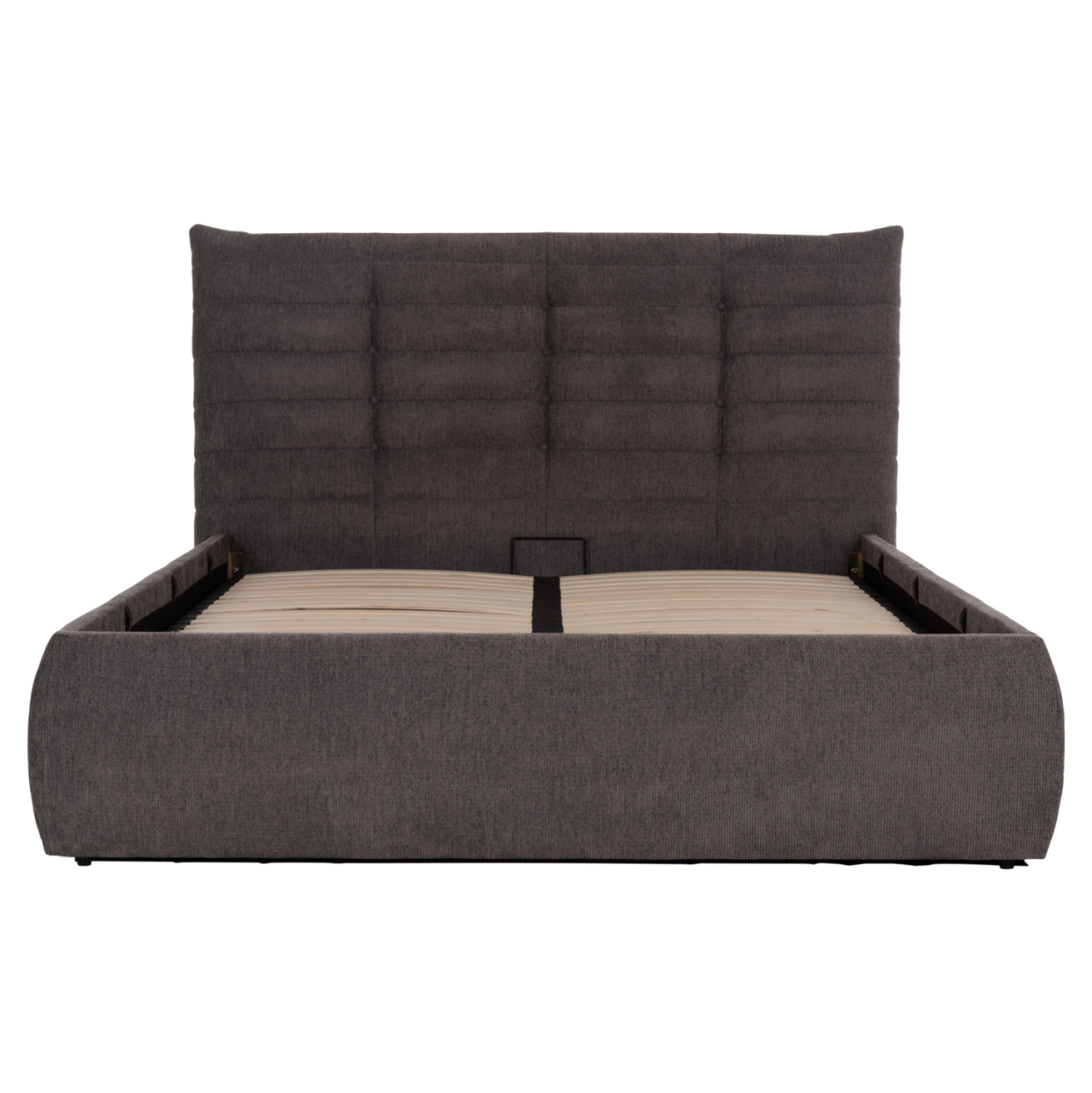 DOUBLE BED WITH MATTRESS SANDRA HM10770 GREY FABRIC--STORAGE SPACE--FOR MATTRESS 160x200cm [3]