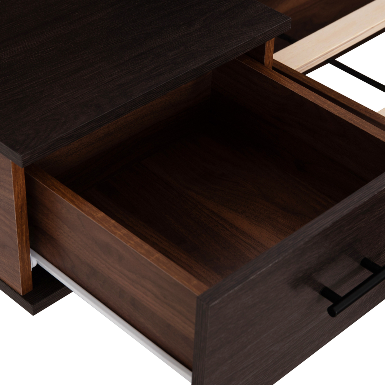 DOUBLE BED WITH NIGHTSTANDS CARYS HM744.11 MELAMINE IN WALNUT/ZEBRANO--MATTRESS 160x200cm [7]