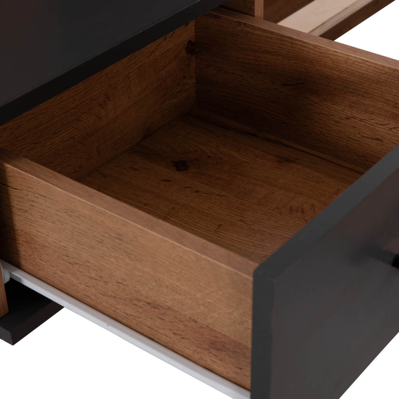 DOUBLE BED WITH NIGHTSTANDS CARYS HM744.12 MELAMINE IN NATURAL/GREY--MATTRESS 160x200cm [9]