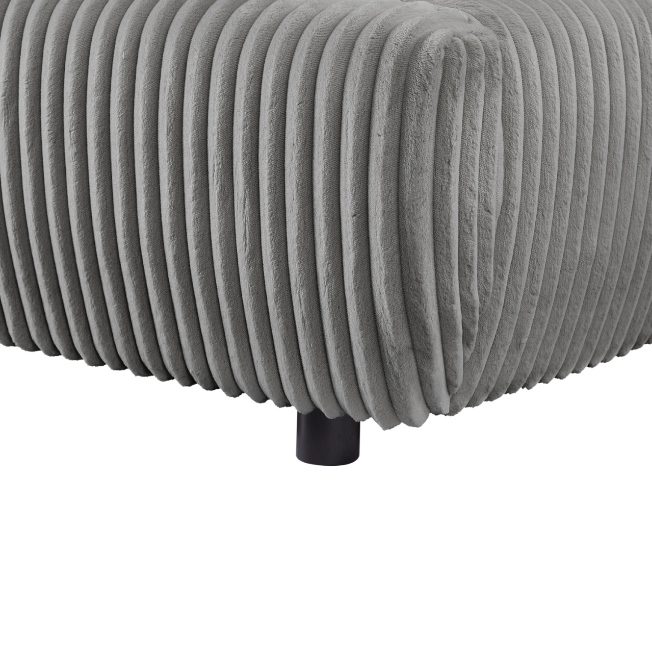 DOUBLE BED WITH STORAGE SPACE KALLY HM729.01 GREY FEAUX FUR FABRIC--MATTRESS 160x200cm. [7]