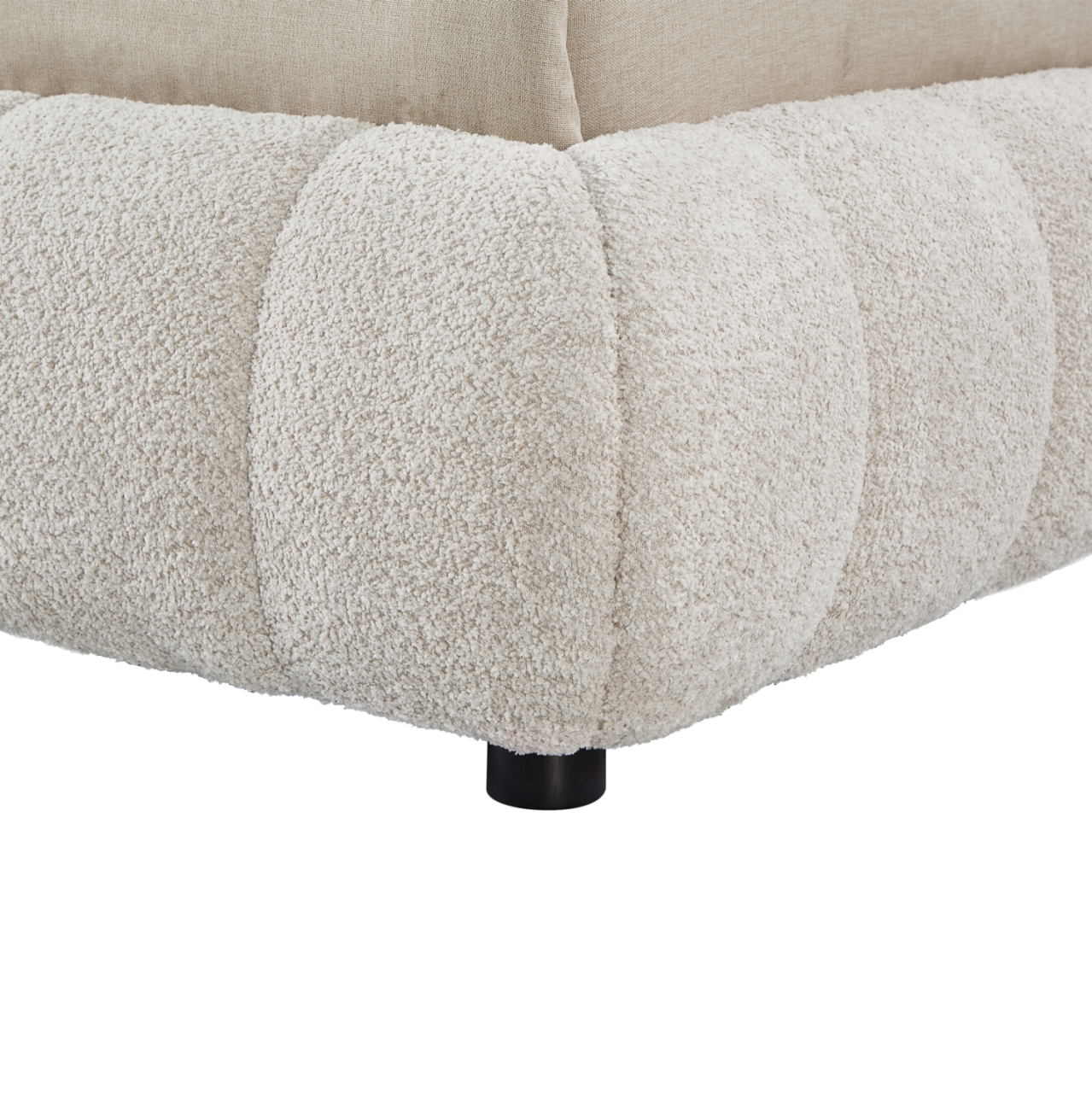DOUBLE BED WITH STORAGE SPACE MOLEN HM730.03 BEIGE BOUCLE FABRIC--MATTRESS 160x200cm. [7]