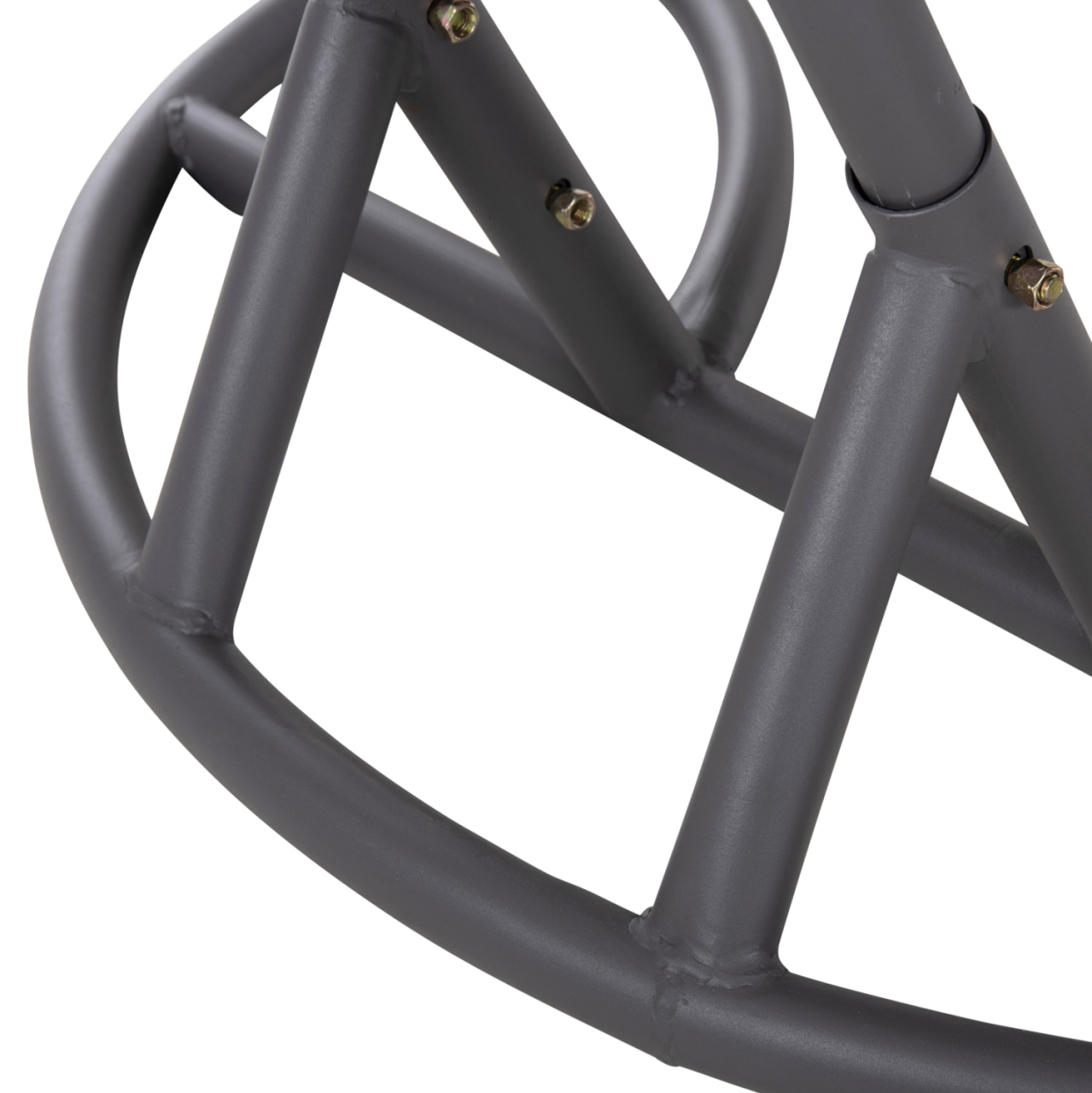 DOUBLE HANGING NEST WITH FOOTREST GRACIE HM5754.02 BEIGE SYNTHETIC RATTAN-GREY STEEL FRAME Φ120x200Hcm. [9]