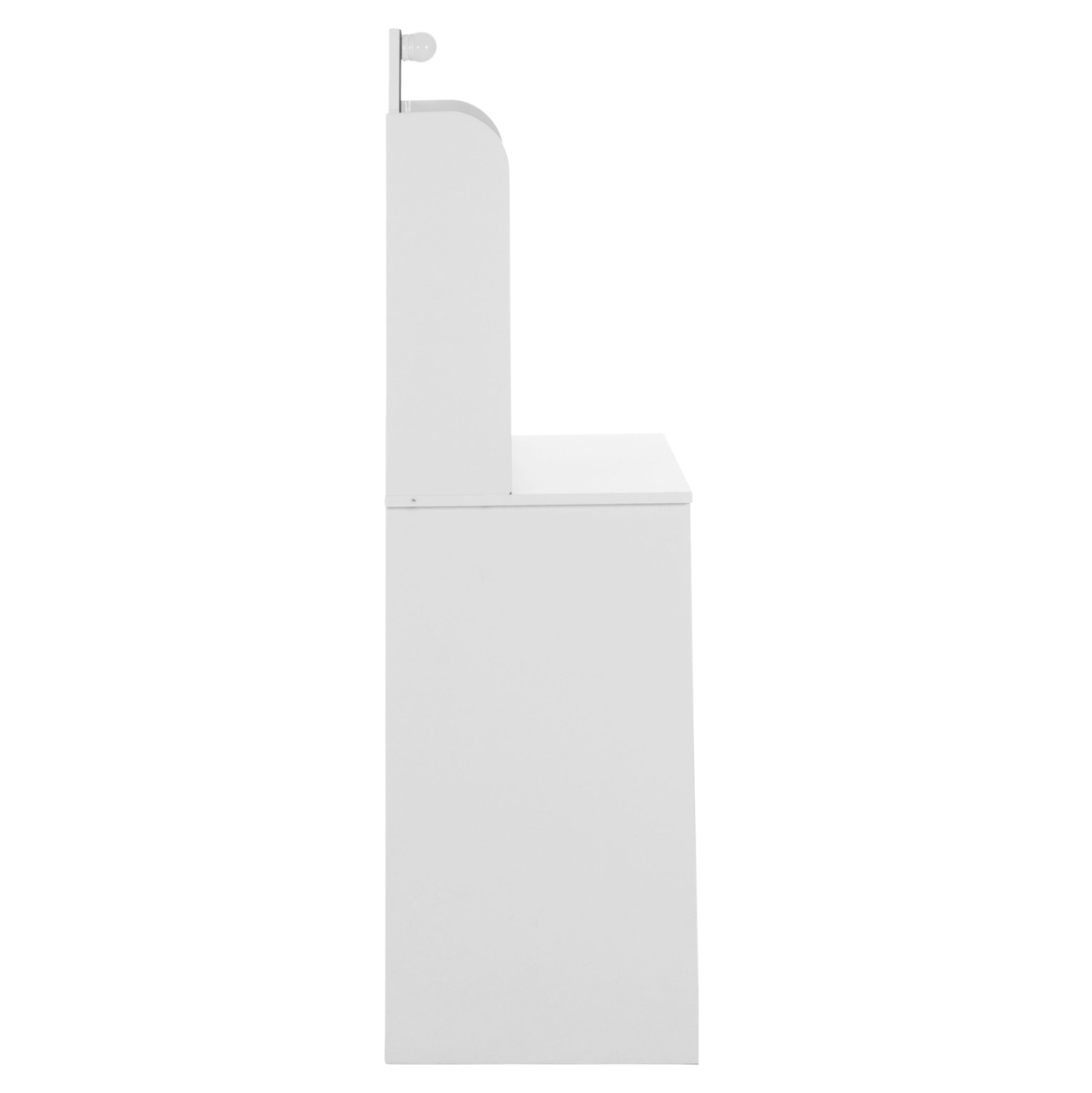 DRESSING TABLE WITH LED LIGHTS-SHELVES-DRAWERS LAURYN HM2502.03 WHITE COLOR 108x40x140Hcm. [4]