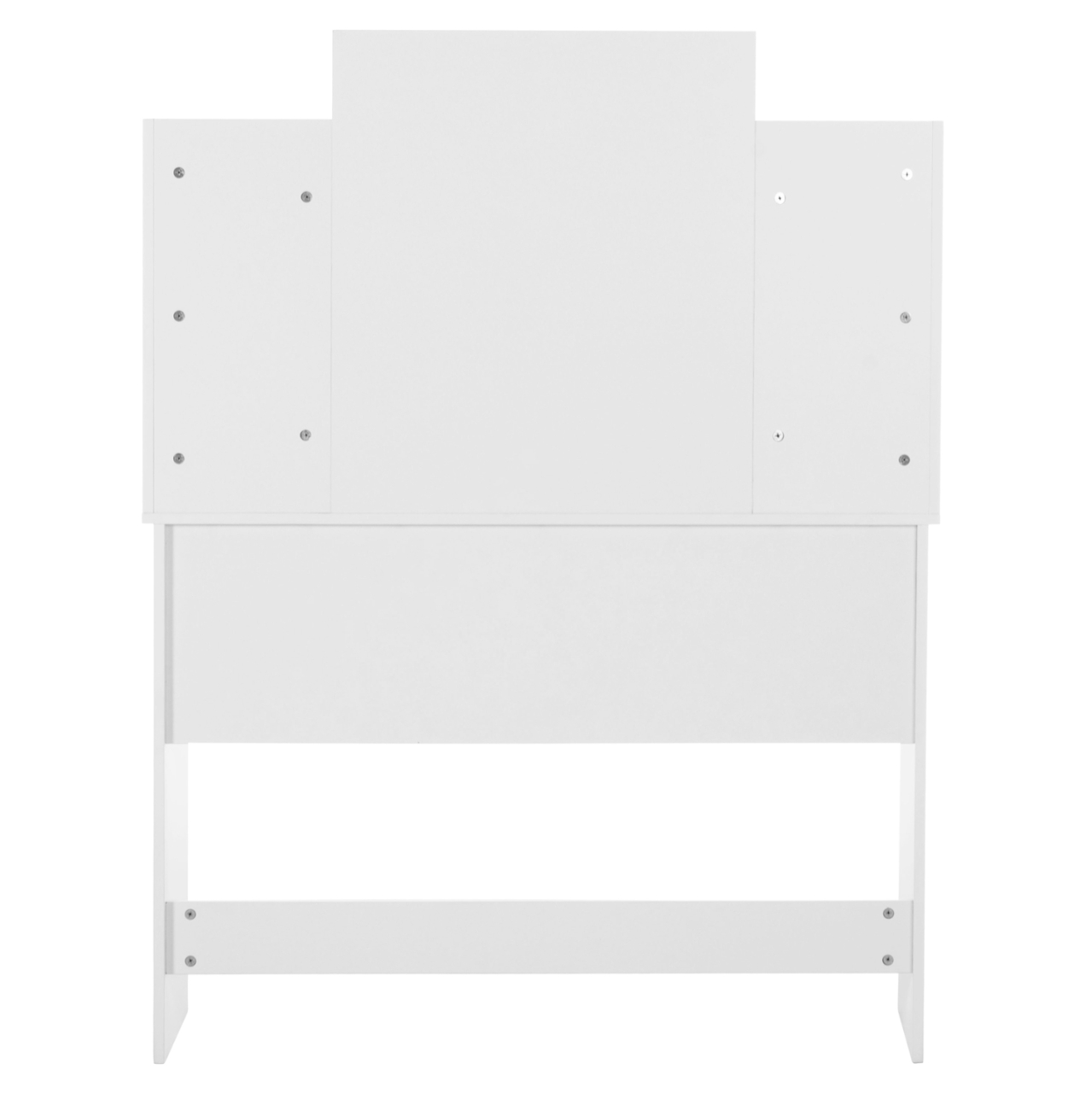 DRESSING TABLE WITH LED LIGHTS-SHELVES-DRAWERS LAURYN HM2502.03 WHITE COLOR 108x40x140Hcm. [5]
