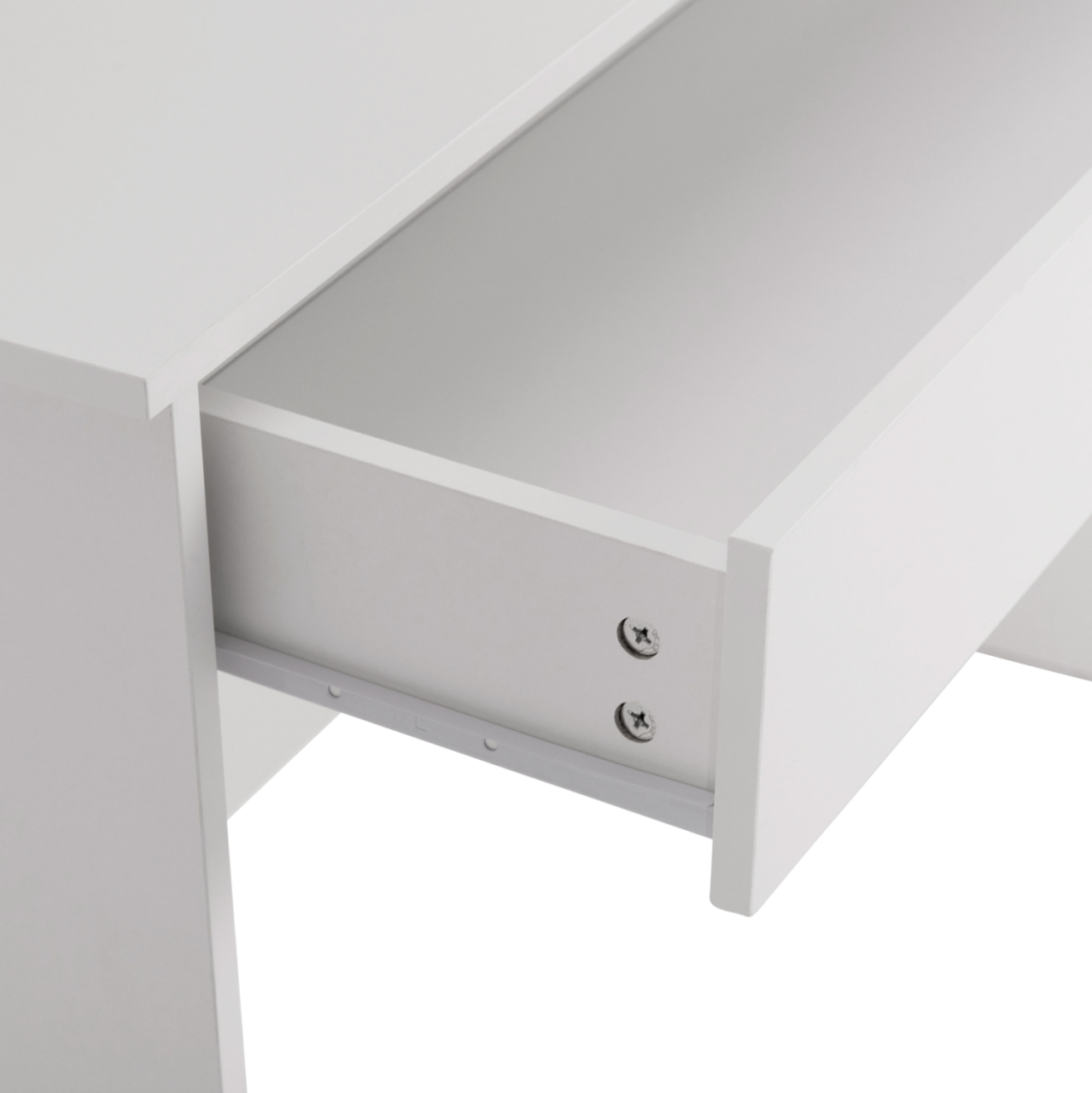 DRESSING TABLE WITH LED LIGHTS-SHELVES-DRAWERS LAURYN HM2502.03 WHITE COLOR 108x40x140Hcm. [8]