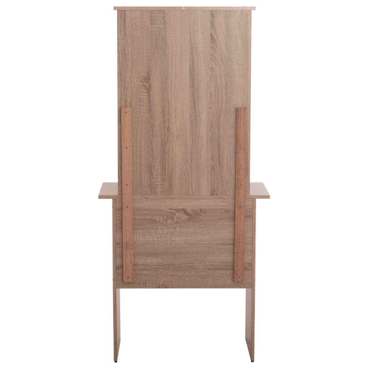 DRESSING TABLE WITH MIRROR and STOOL CRYSTEL HM9938.11 MELAMINE IN SONAMA OAK 74x39x155Hcm. [7]
