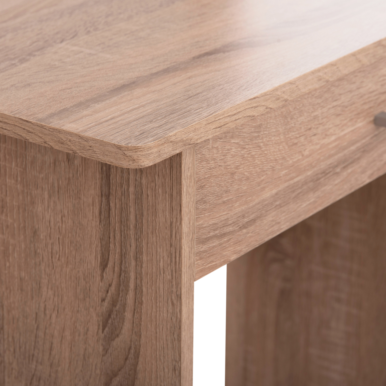 DRESSING TABLE WITH MIRROR and STOOL CRYSTEL HM9938.11 MELAMINE IN SONAMA OAK 74x39x155Hcm. [10]