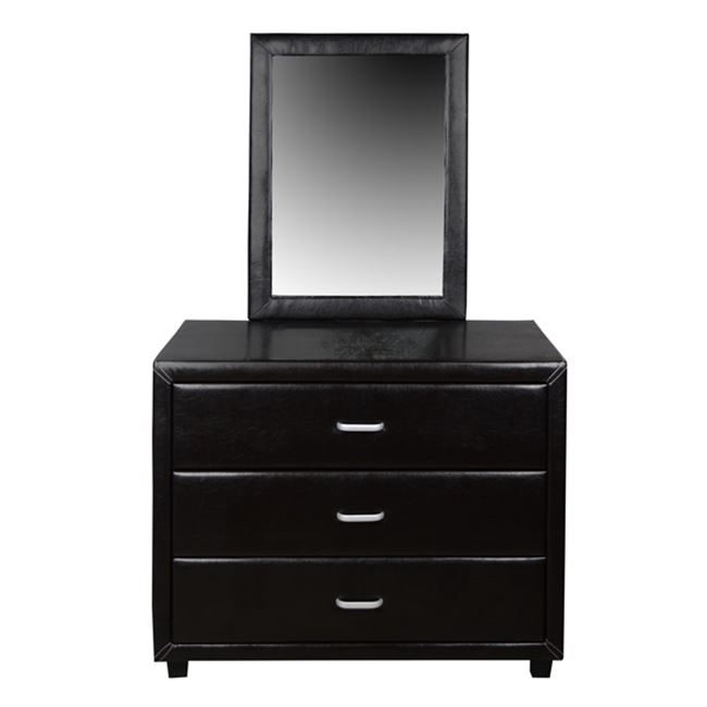 Dressing Table with Mirror Jazz PU Brown HM534.01 97x53.5x159cm [2]