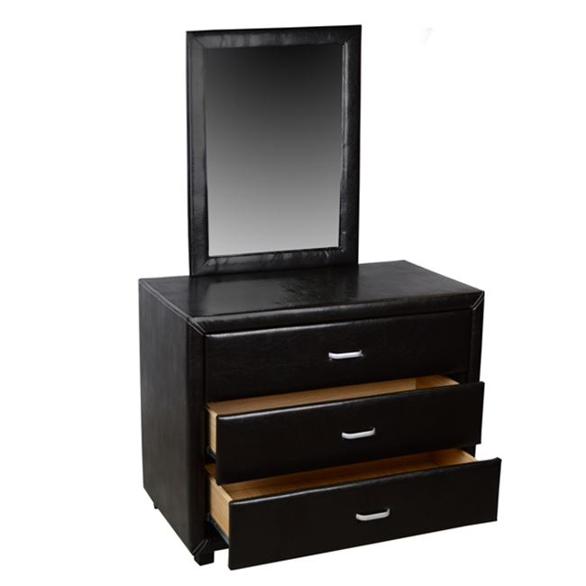 Dressing Table with Mirror Jazz PU Brown HM534.01 97x53.5x159cm [3]