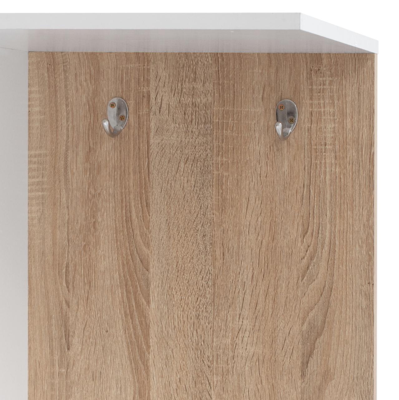 ENTRANCE FURNITURE WITH SHELVES AND MIRROR HM2265 WHITE-SONAMA 125,5x37,5x166,5cm [6]