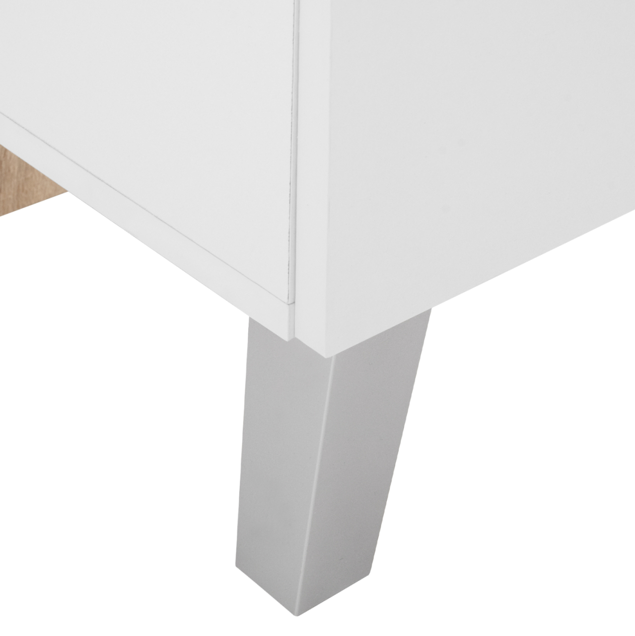 ENTRANCE FURNITURE WITH SHELVES AND MIRROR HM2265 WHITE-SONAMA 125,5x37,5x166,5cm [8]