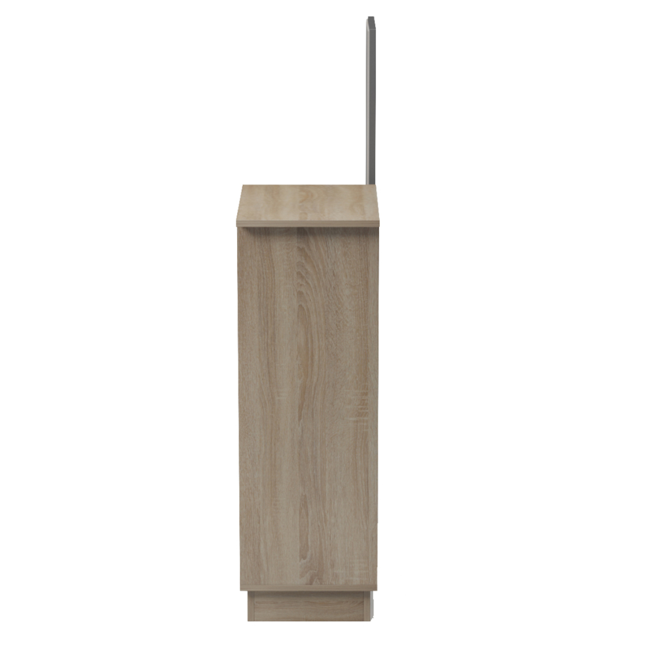 ENTRANCE FURNITURE WITH WALL MIRROR SONG HM18379.13 MELAMINE IN SONAMA/GREY 80x30x90Hcm [4]
