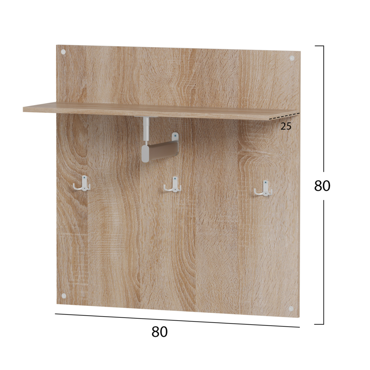 ENTRANCE SET 3PCS DIONNE HM21058 MELAMINE IN SONAMA-WHITE [5]