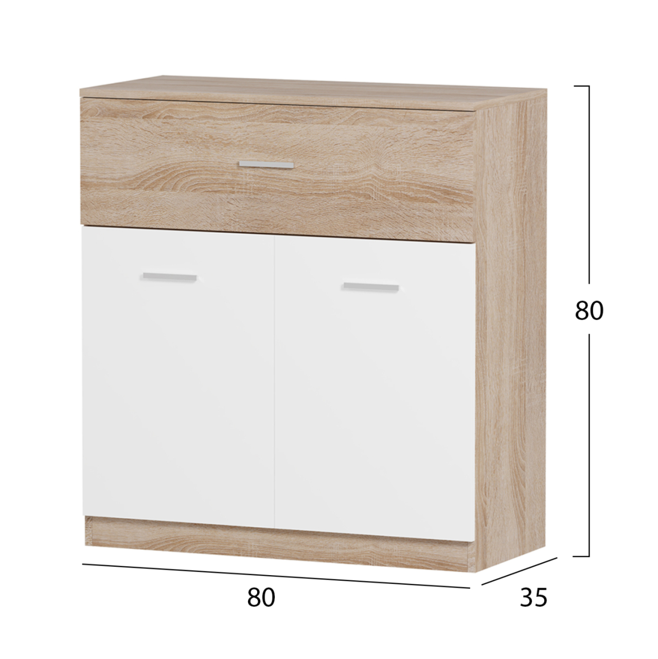 ENTRANCE SET 3PCS DIONNE HM21058 MELAMINE IN SONAMA-WHITE [3]