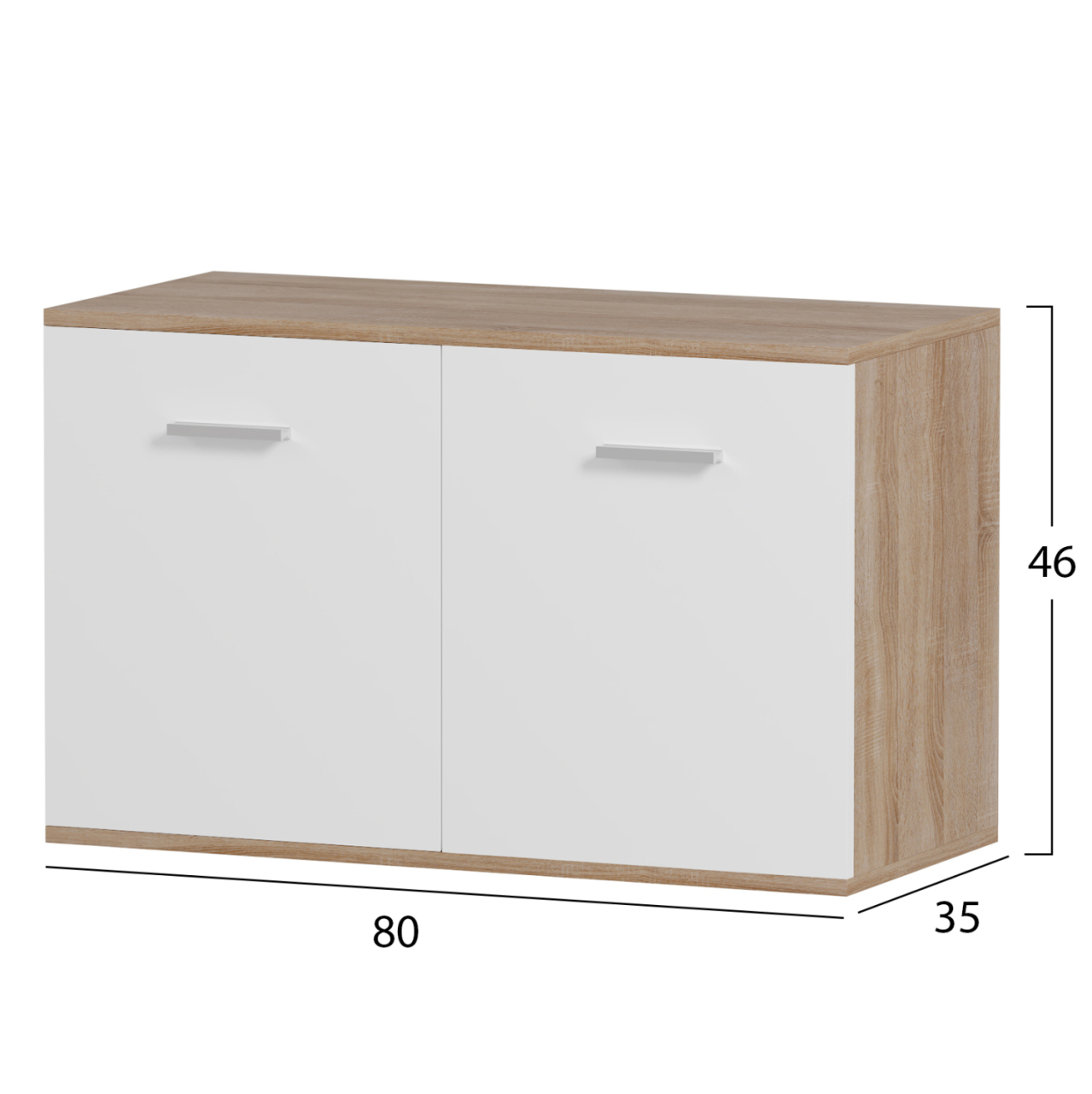 ENTRANCE SET 3PCS DIONNE HM21058 MELAMINE IN SONAMA-WHITE [4]
