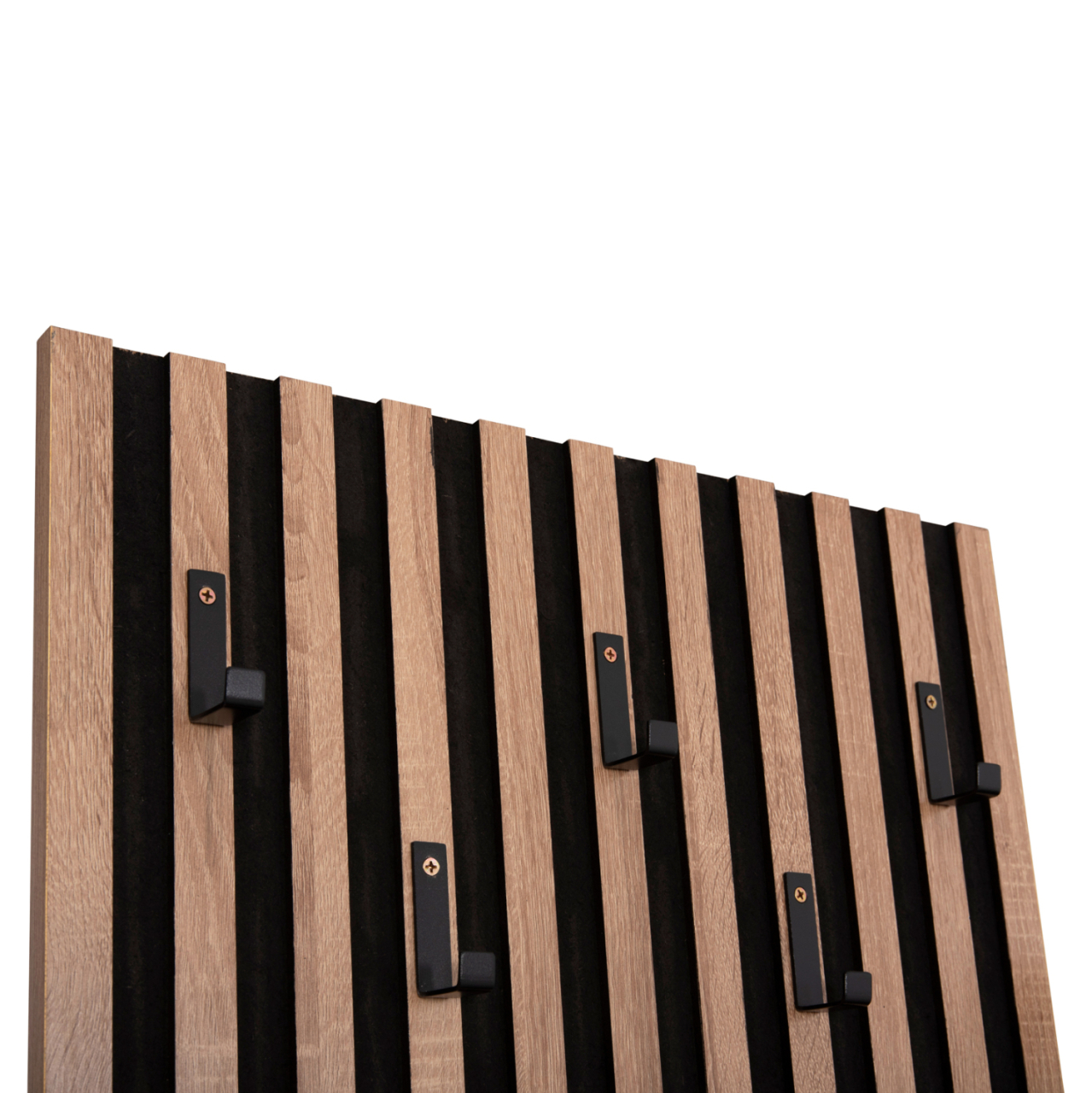 ENTRYWAY FURNITURE SET WITH MIRROR MYLES HM18080.02 MELAMINE IN SONAMA-GREY 100x37x200Hcm. [8]