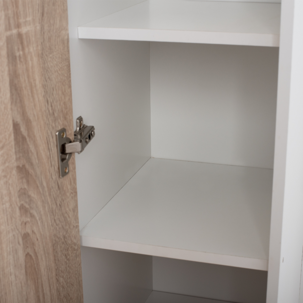 Entryway Furniture with mirror Janice HM2264 Sonama White 70,3x37,1x181,8 cm. [9]