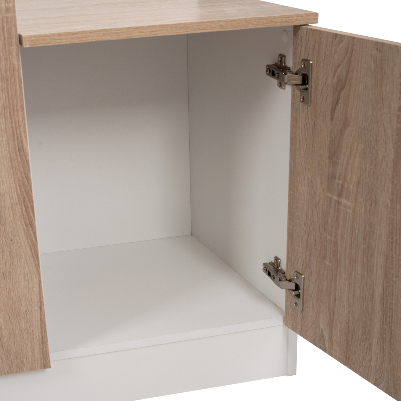 Entryway Furniture with mirror Janice HM2264 Sonama White 70,3x37,1x181,8 cm. [10]