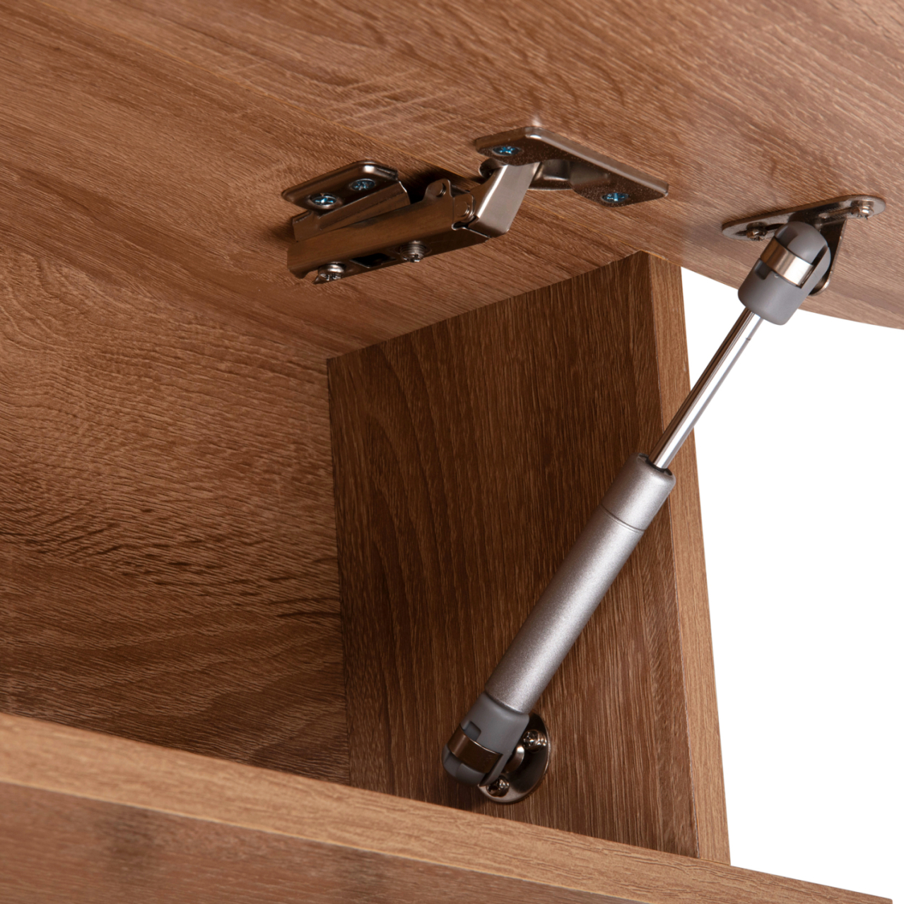 ENTRYWAY HANGER WITH CABINET SHELF STOR HM18078.02 MELAMINE IN SONAMA 84x15.5x28.5Hcm. [7]