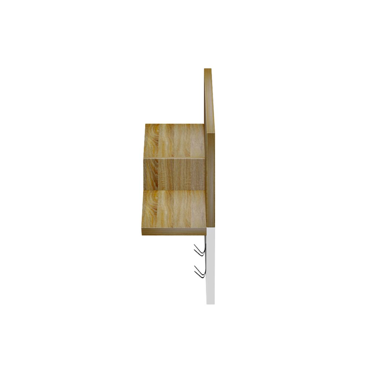 ENTRYWAY HANGER WITH SHELF NYDA HM18079.01 MELAMINE IN SONAMA-WHITE 65x13.2x31Hcm. [5]