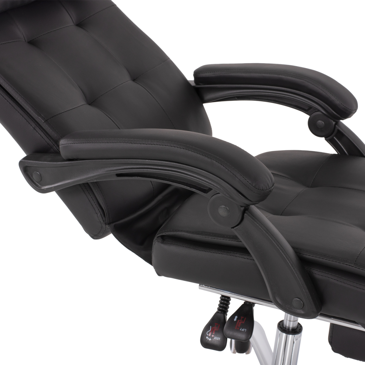 EXECUTIVE OFFICE CHAIR HM1057.11 BLACK WITH FOLDING FOOTREST 58x71x128Hcm. [9]