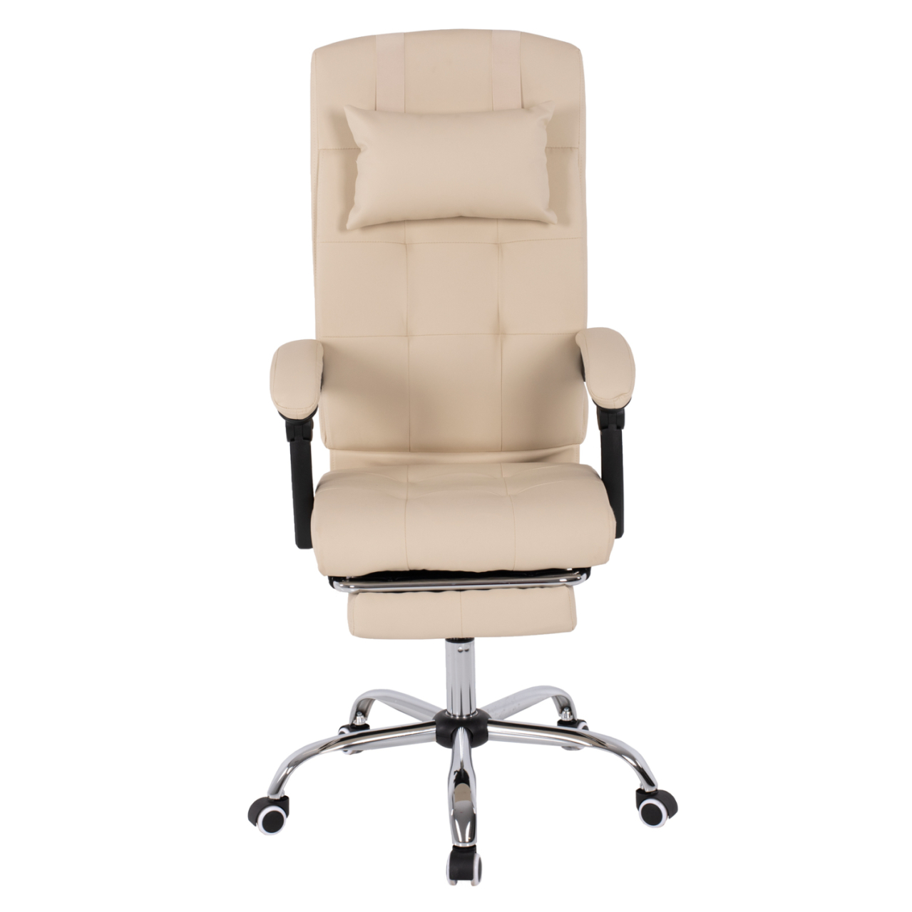 EXECUTIVE OFFICE CHAIR HM1057.12 BEIGE WITH FOLDING FOOTREST 58x71x128Hcm. [3]