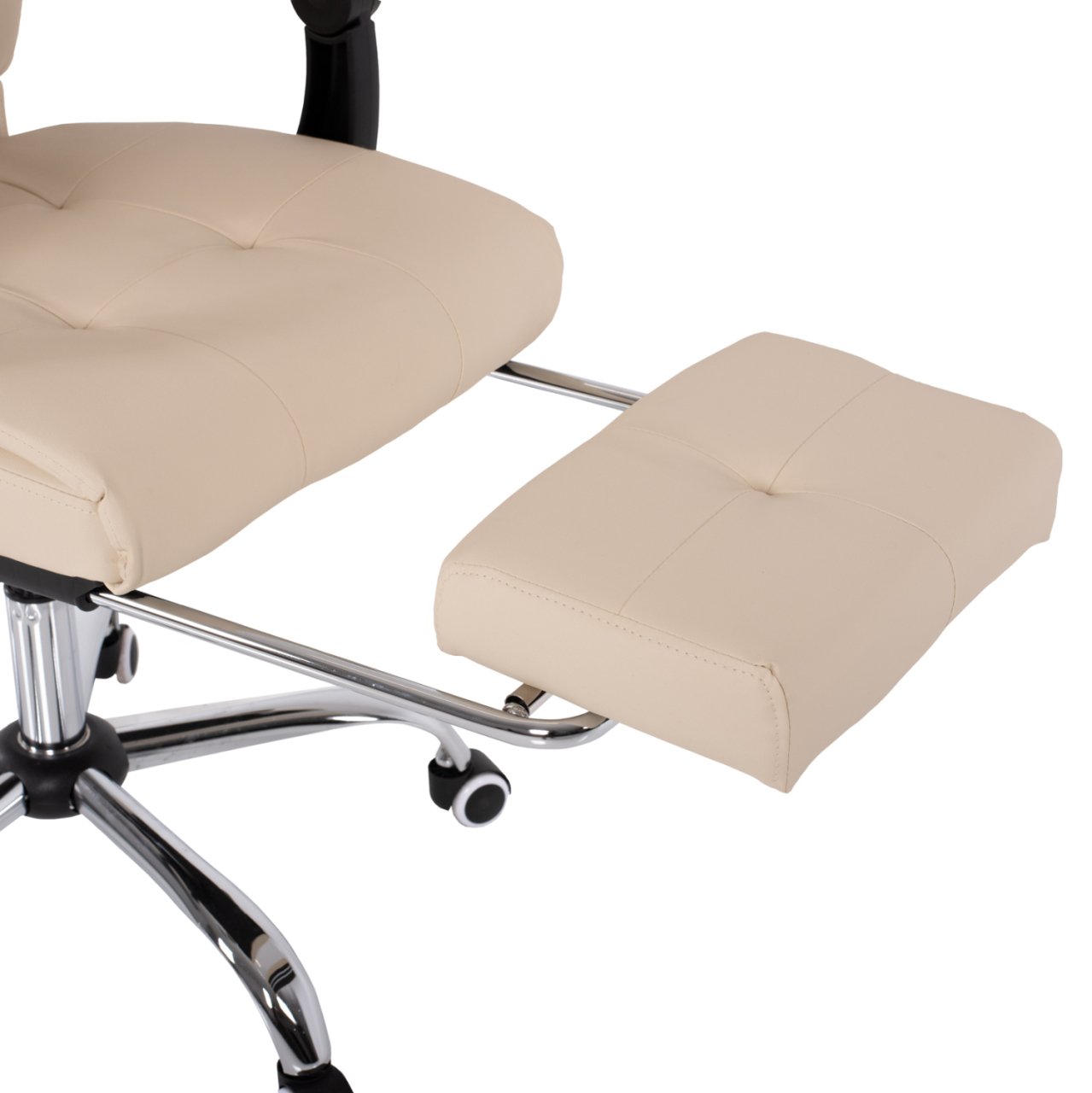 EXECUTIVE OFFICE CHAIR HM1057.12 BEIGE WITH FOLDING FOOTREST 58x71x128Hcm. [10]