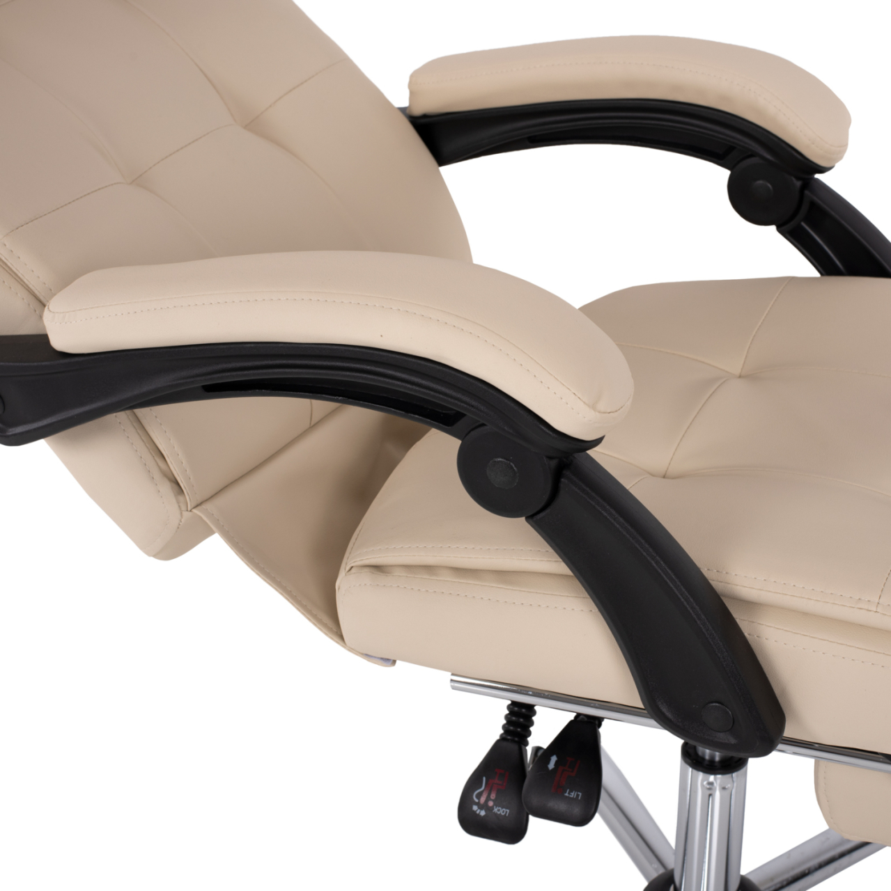 EXECUTIVE OFFICE CHAIR HM1057.12 BEIGE WITH FOLDING FOOTREST 58x71x128Hcm. [9]