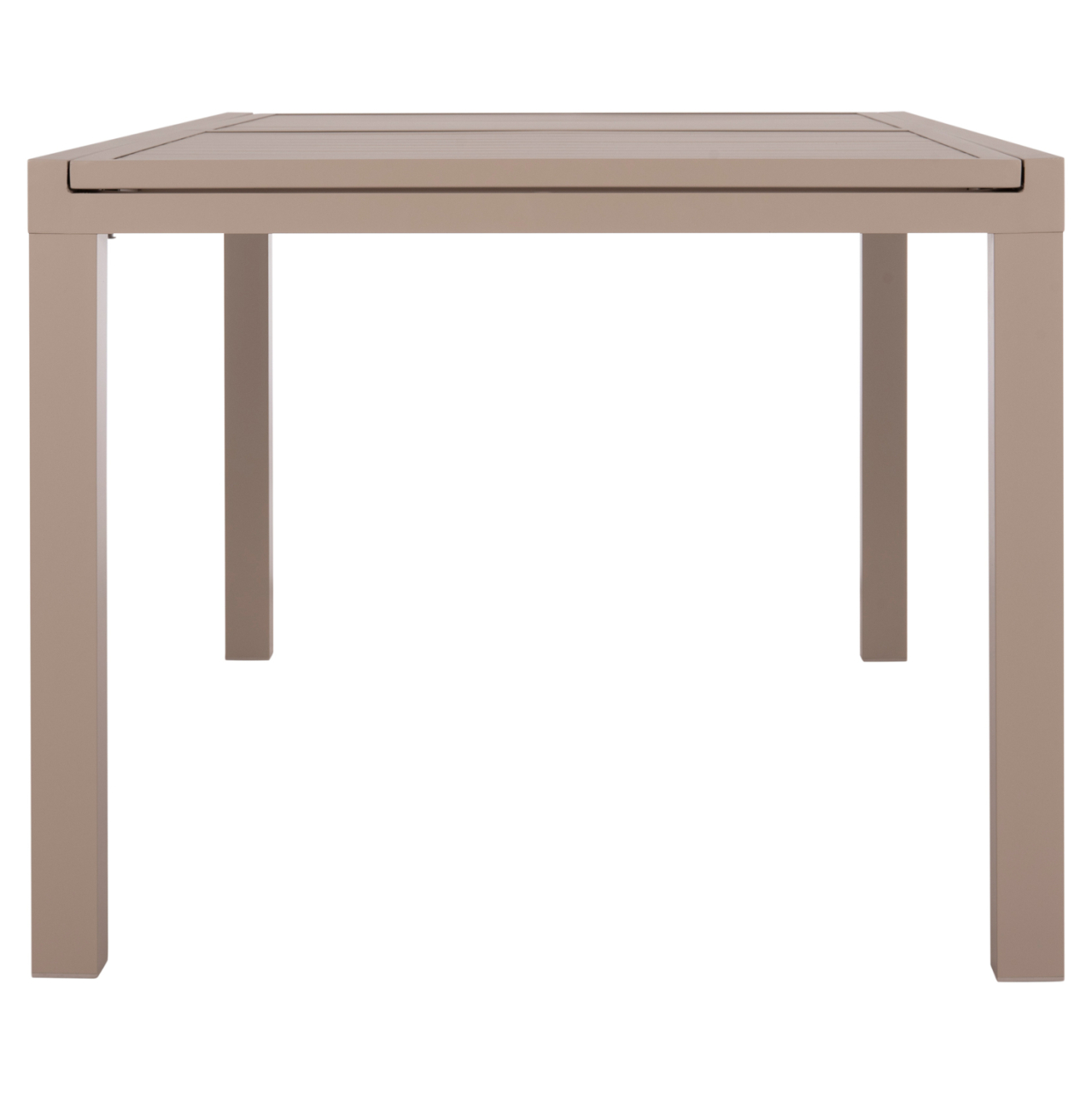 EXTENDABLE DINING TABLE KRUM HM6277.04 ALUMINUM IN CAPPUCCINO 160-240x90x73Hcm. [4]