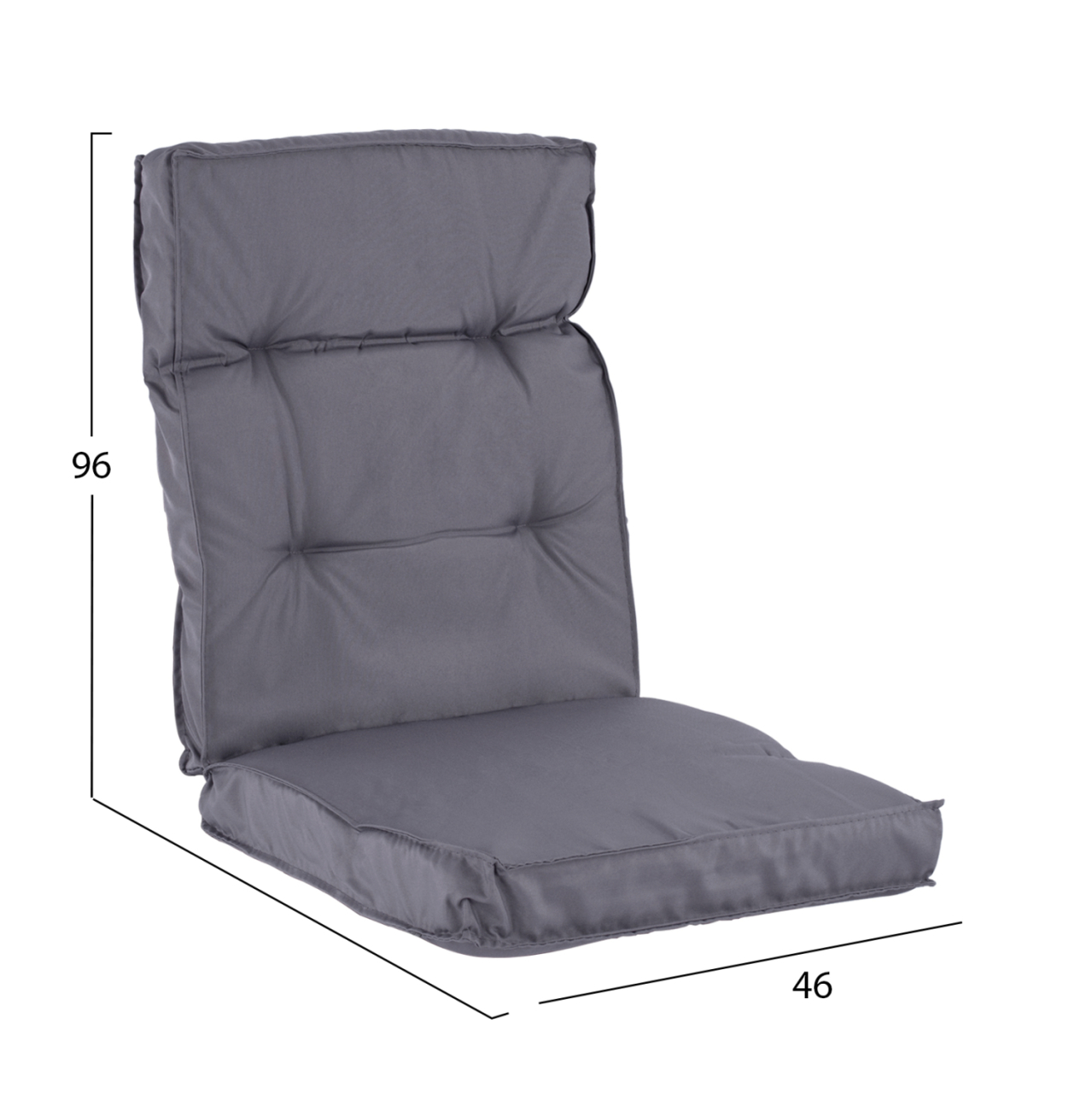 Fabric Pillow with Grey back 100x46x7 HM5745.10 [2]