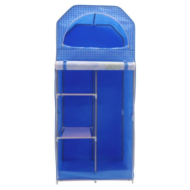 Fabric Wardrobe HM250.05 Blue 70Χ43Χ157 [3]