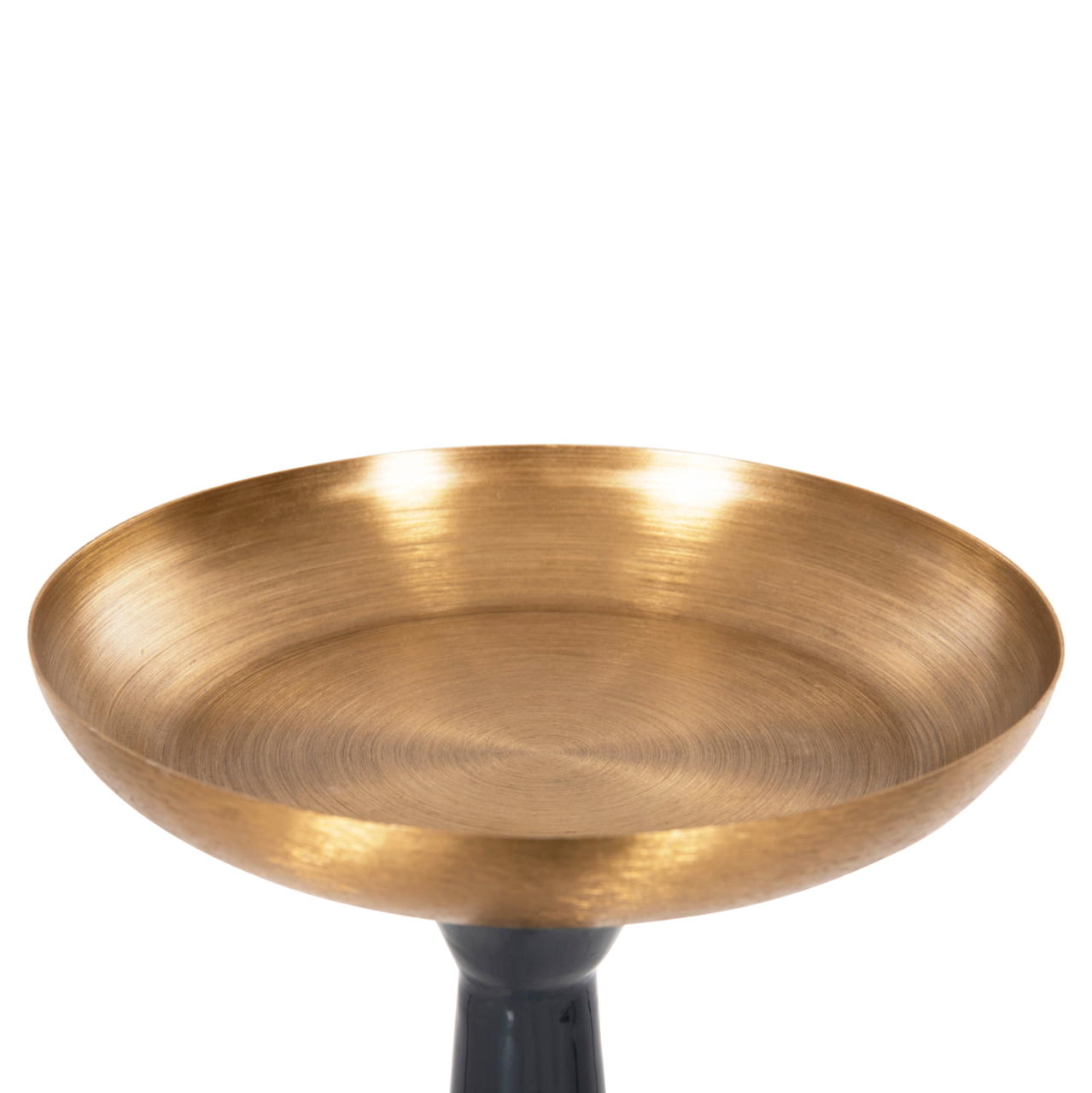 FLOOR CANDLESTICK (PILLAR) GUNTUR HM4382 METAL IN BLUE ANTHRACITE-GOLD Φ20,5x76.5Hcm. [5]