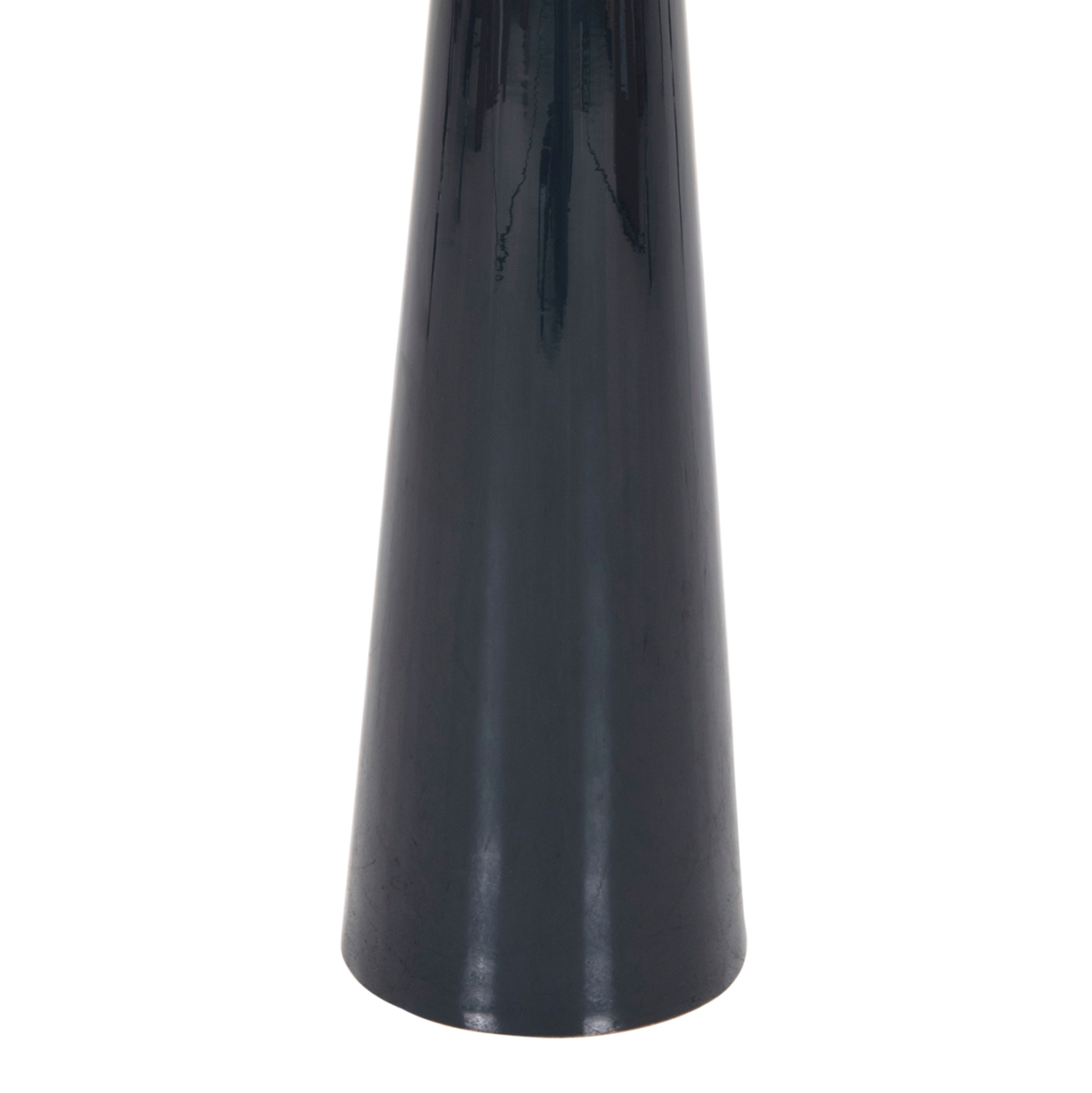 FLOOR CANDLESTICK (PILLAR) GUNTUR HM4382 METAL IN BLUE ANTHRACITE-GOLD Φ20,5x76.5Hcm. [6]
