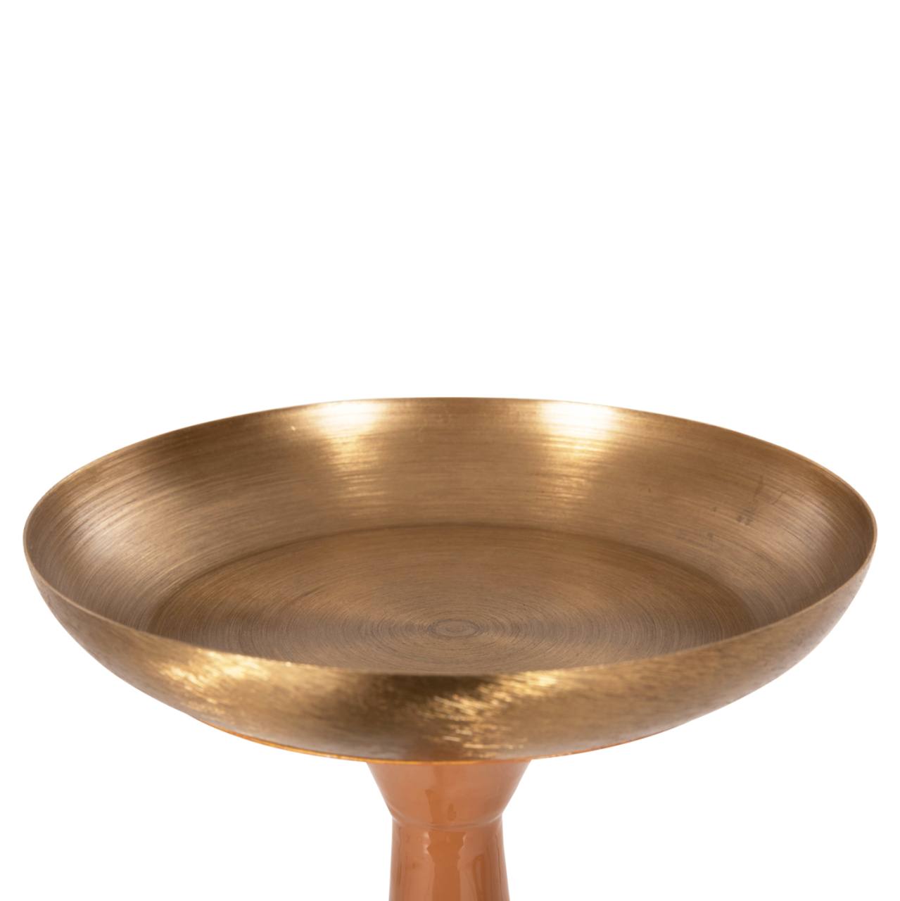 FLOOR CANDLESTICK (PILLAR) GUNTUR HM4383 METAL IN SALMON-GOLD Φ20x87.5Hcm. [4]