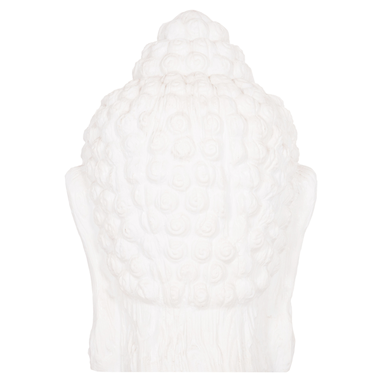 FLOOR DECORATION BUDDHA HEAD HM4385.02 PLASTER IN WHITE 90x90x100Hcm. [6]
