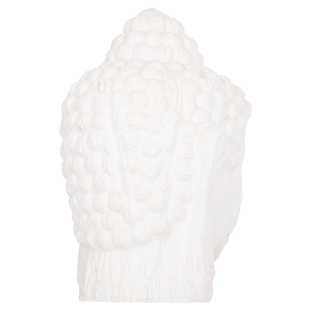 FLOOR DECORATION BUDDHA HEAD HM4385.02 PLASTER IN WHITE 90x90x100Hcm. [5]