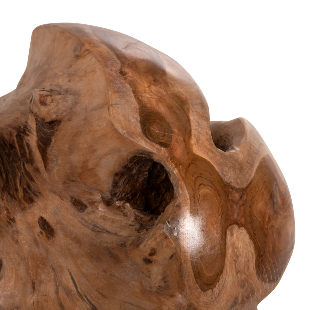 FLOOR DECORATION CLEM HM9654 SPHERE MADE OF SOLID TEAK WOOD-SMALL SIZE Φ30cm. [5]