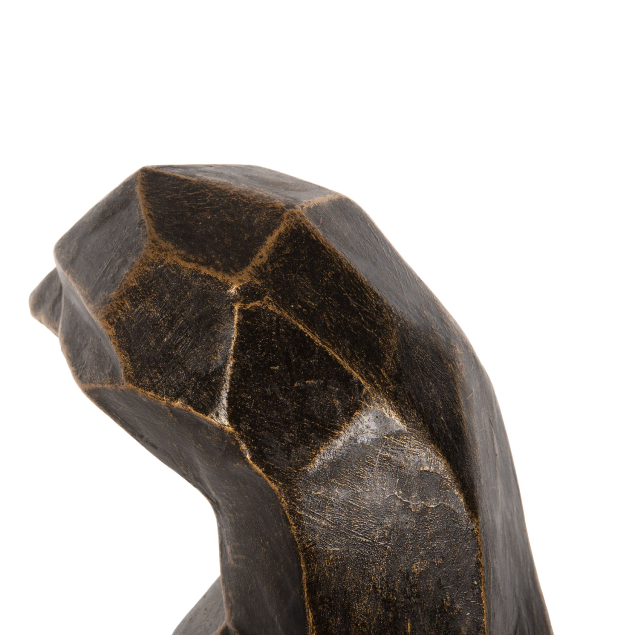 FLOOR DECORATION PENGUIN HM7914 GRC IN BLACK PATINA COLOR WITH GOLD DETAILS 45x45x100Hcm. [9]