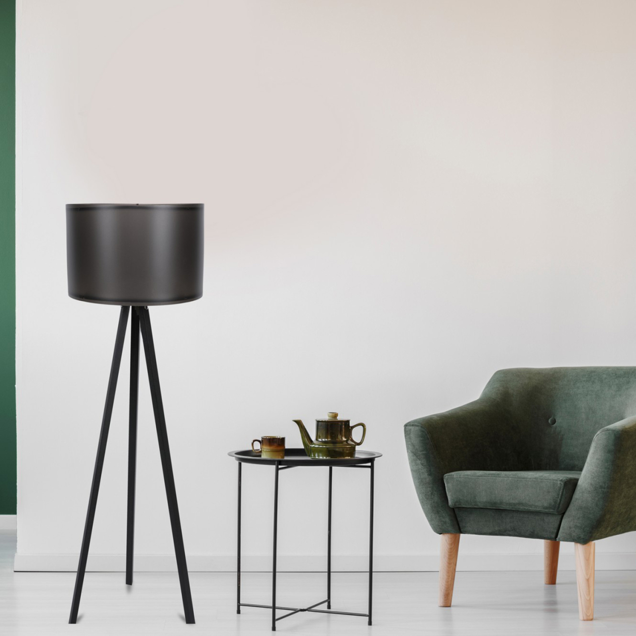 FLOOR LAMP IN BLACK FB97272.18 Φ38x145cm [3]