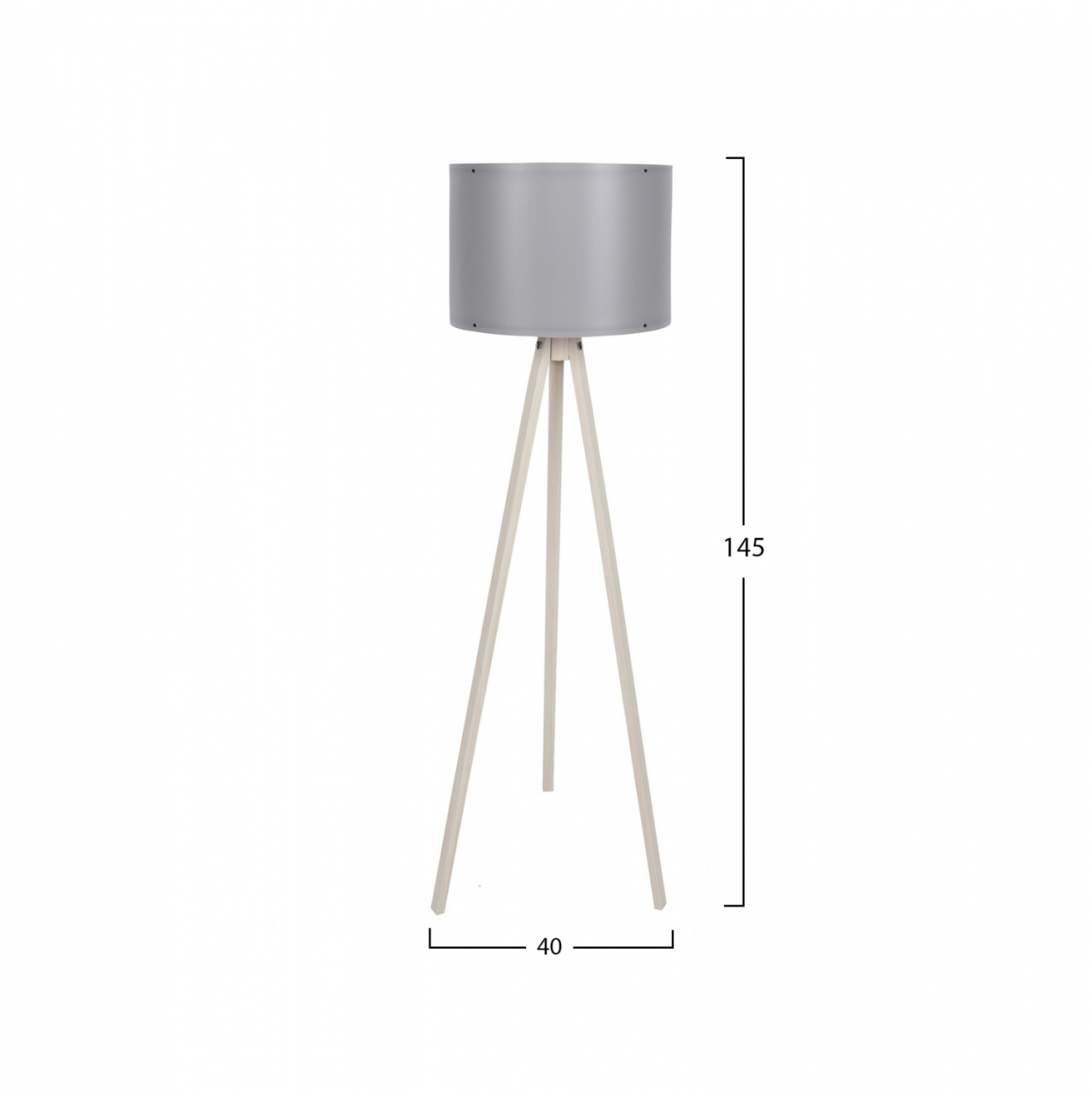 FLOOR LAMP IN ECRU AND GREY HM7272.16 Φ38x145cm [2]