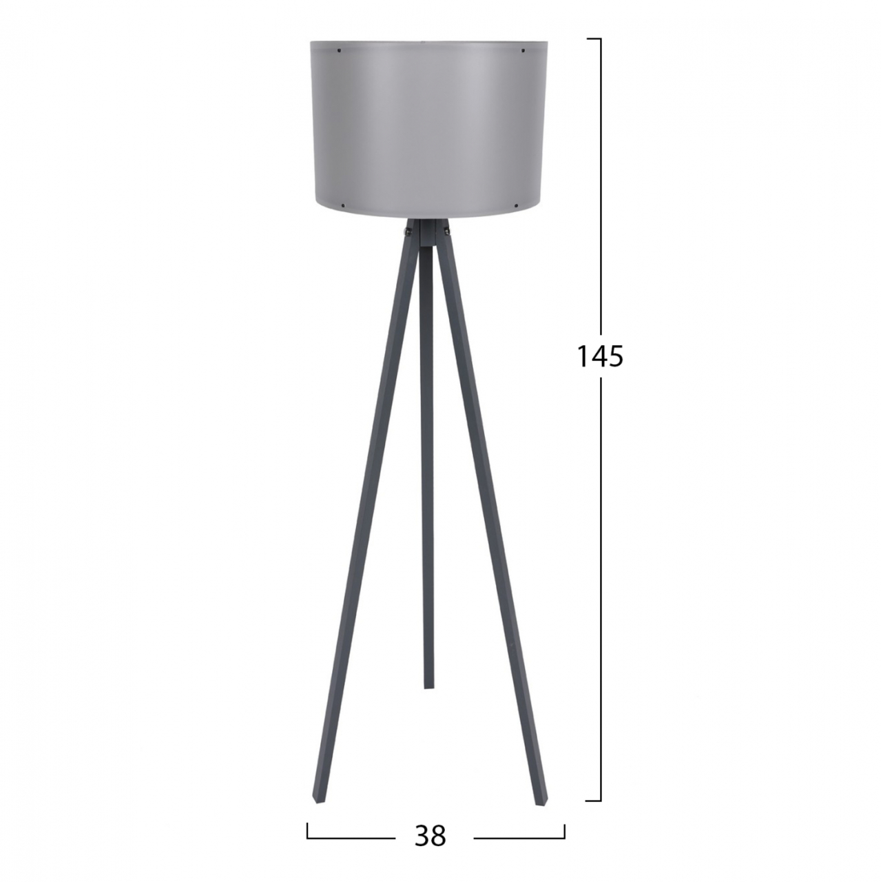 FLOOR LAMP IN GREY FB97272.09 Φ38x145cm. [2]