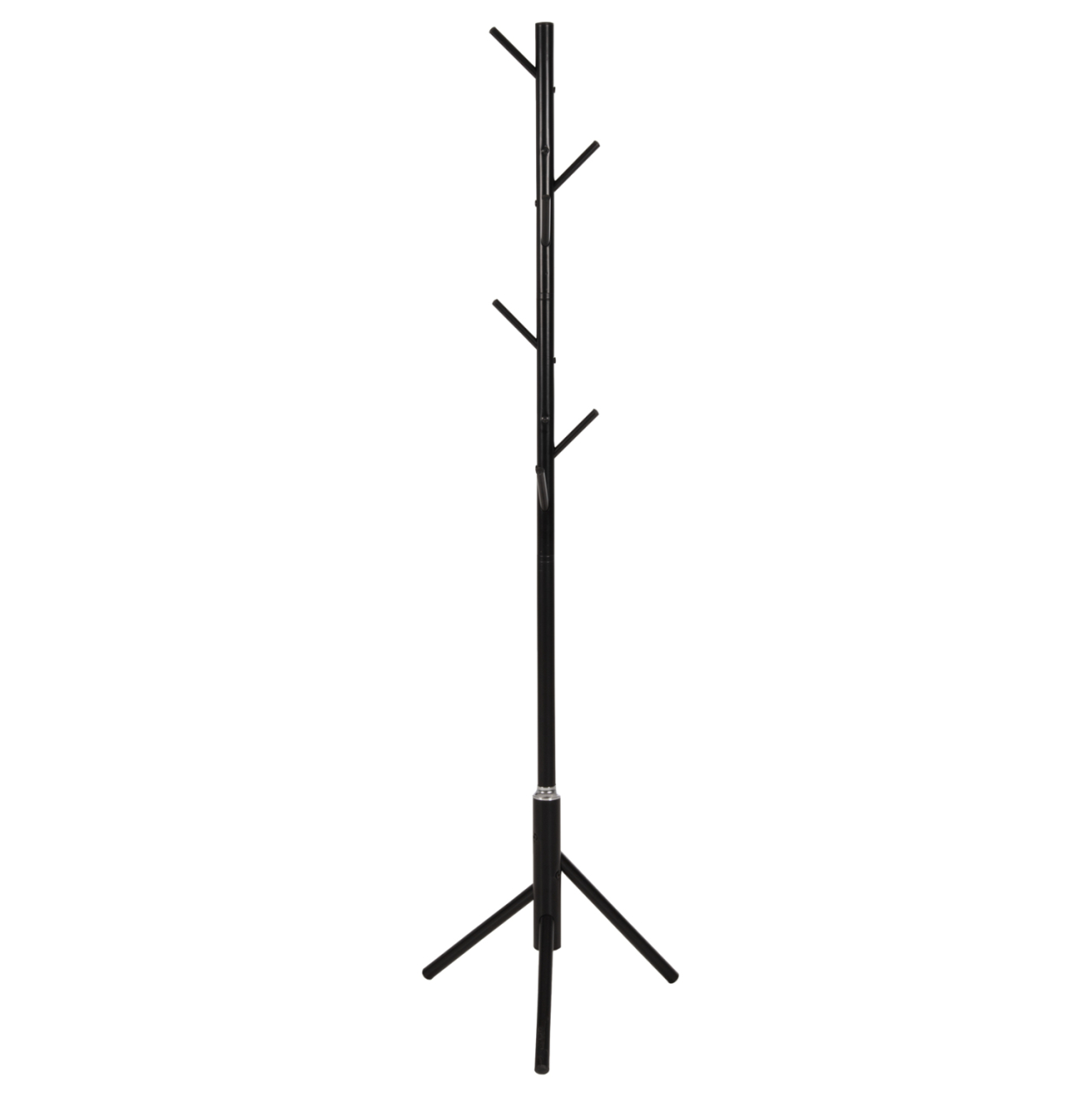 FLOOR STANDING HANGER HM9574.01 METALLIC IN BLACK COLOR-8 HANGING POSITIONS 48x48x173Hcm. [1]