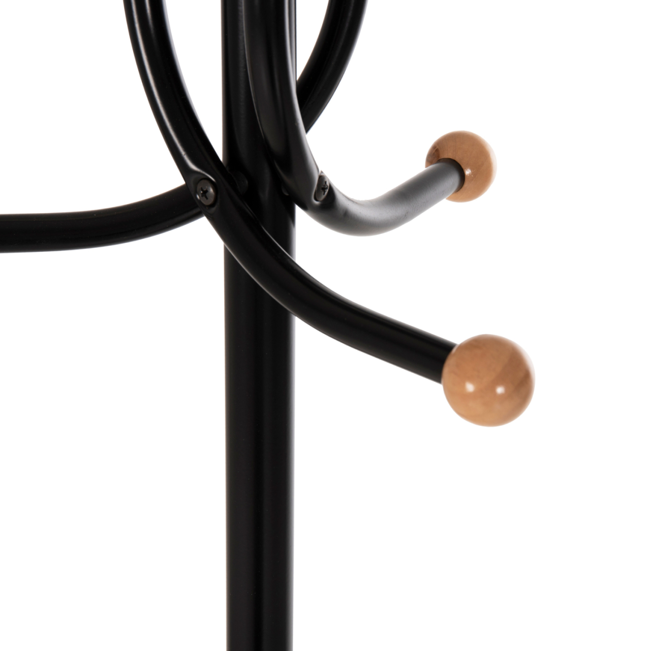 FLOOR STANDING HANGER HM9575.01 METALLIC IN BLACK COLOR-7 HANGING POSITIONS 41x41x176Hcm. [4]