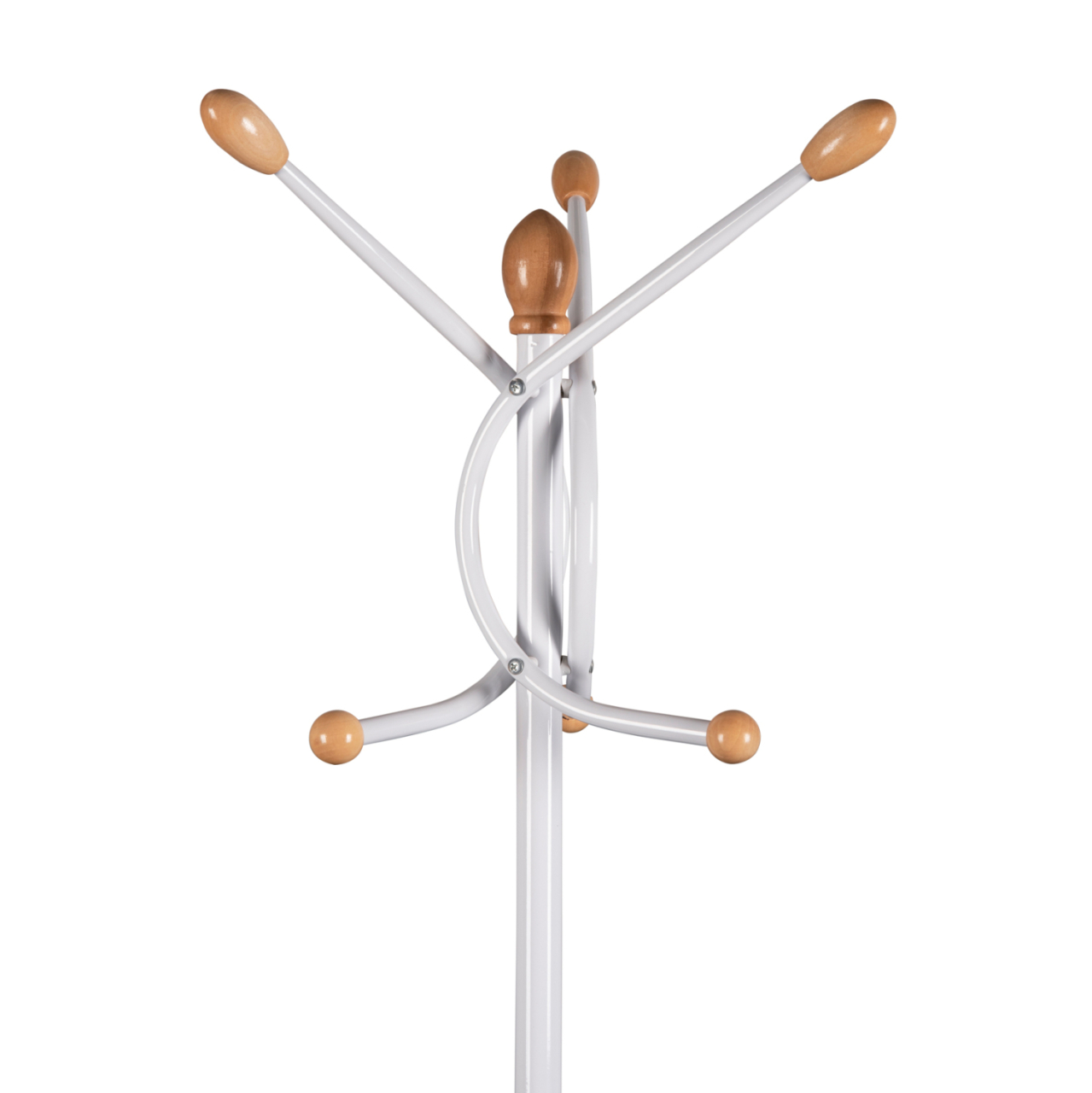 FLOOR STANDING HANGER HM9575.02 METALLIC IN WHITE COLOR-7 HANGING POSITIONS 41x41x176Hcm. [3]