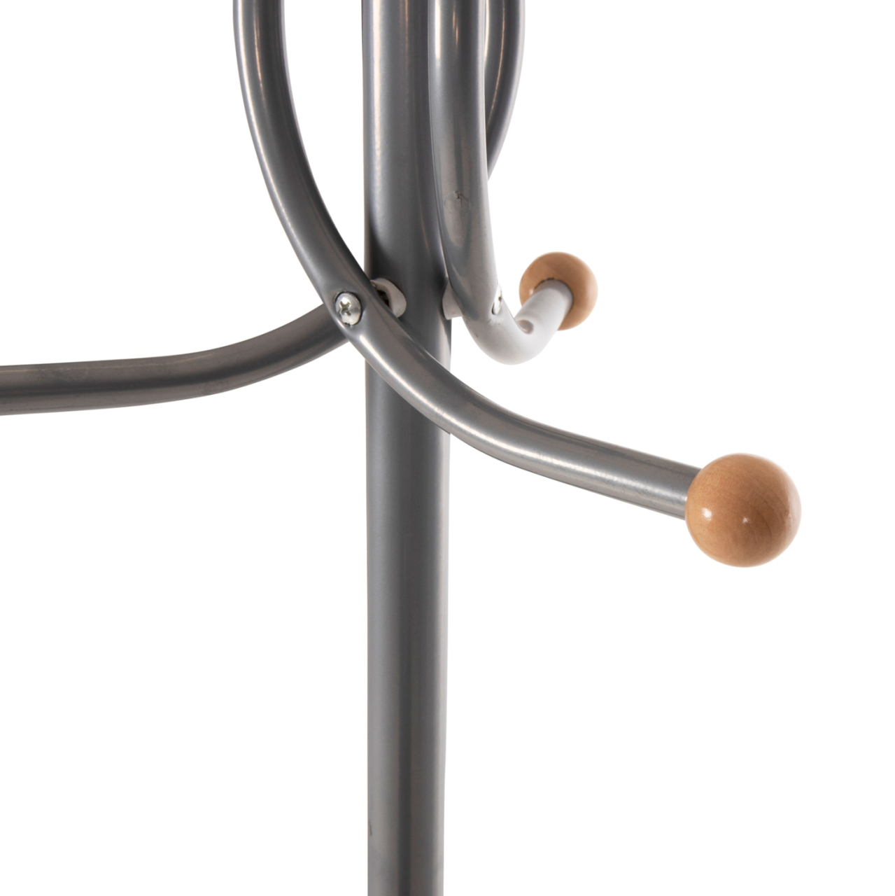 FLOOR STANDING HANGER HM9575.40 METALLIC IN SILVER COLOR-7 HANGING POSITIONS 41x41x176Hcm. [4]