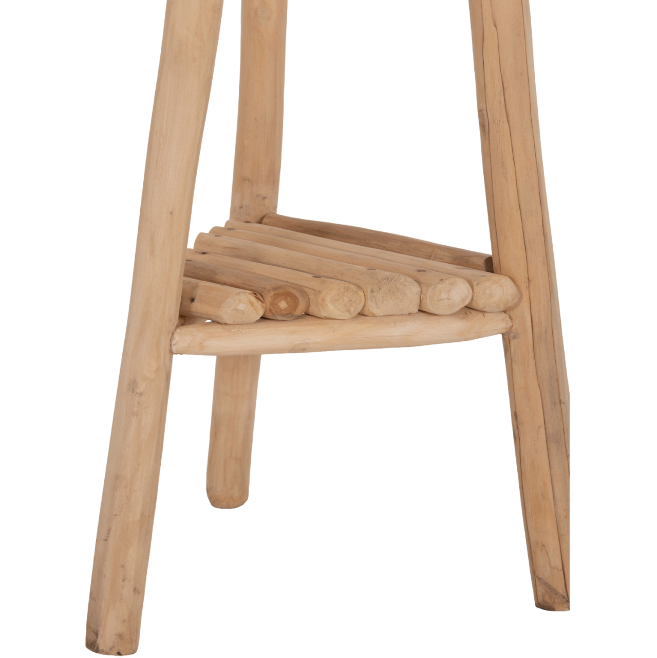 FLOOR STANDING HANGER TRIDEM HM4881 TEAK WOOD IN NATURAL 52x52x200Hcm. [10]
