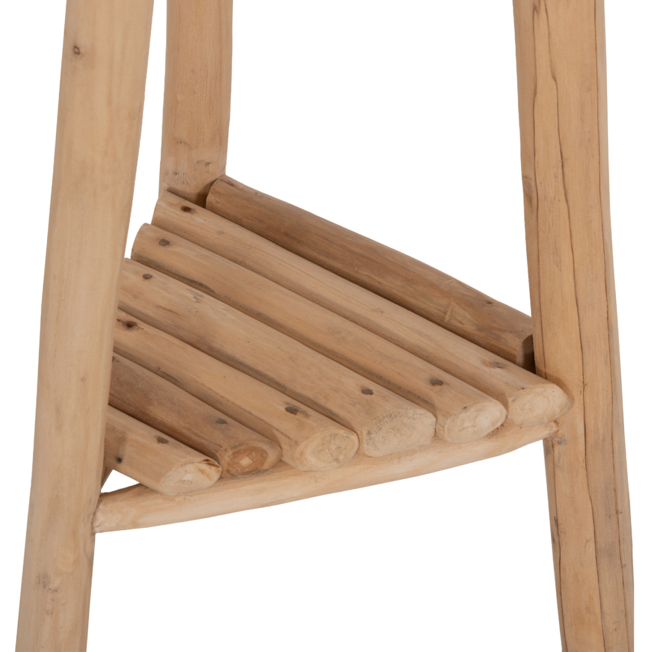 FLOOR STANDING HANGER TRIDEM HM4881 TEAK WOOD IN NATURAL 52x52x200Hcm. [5]