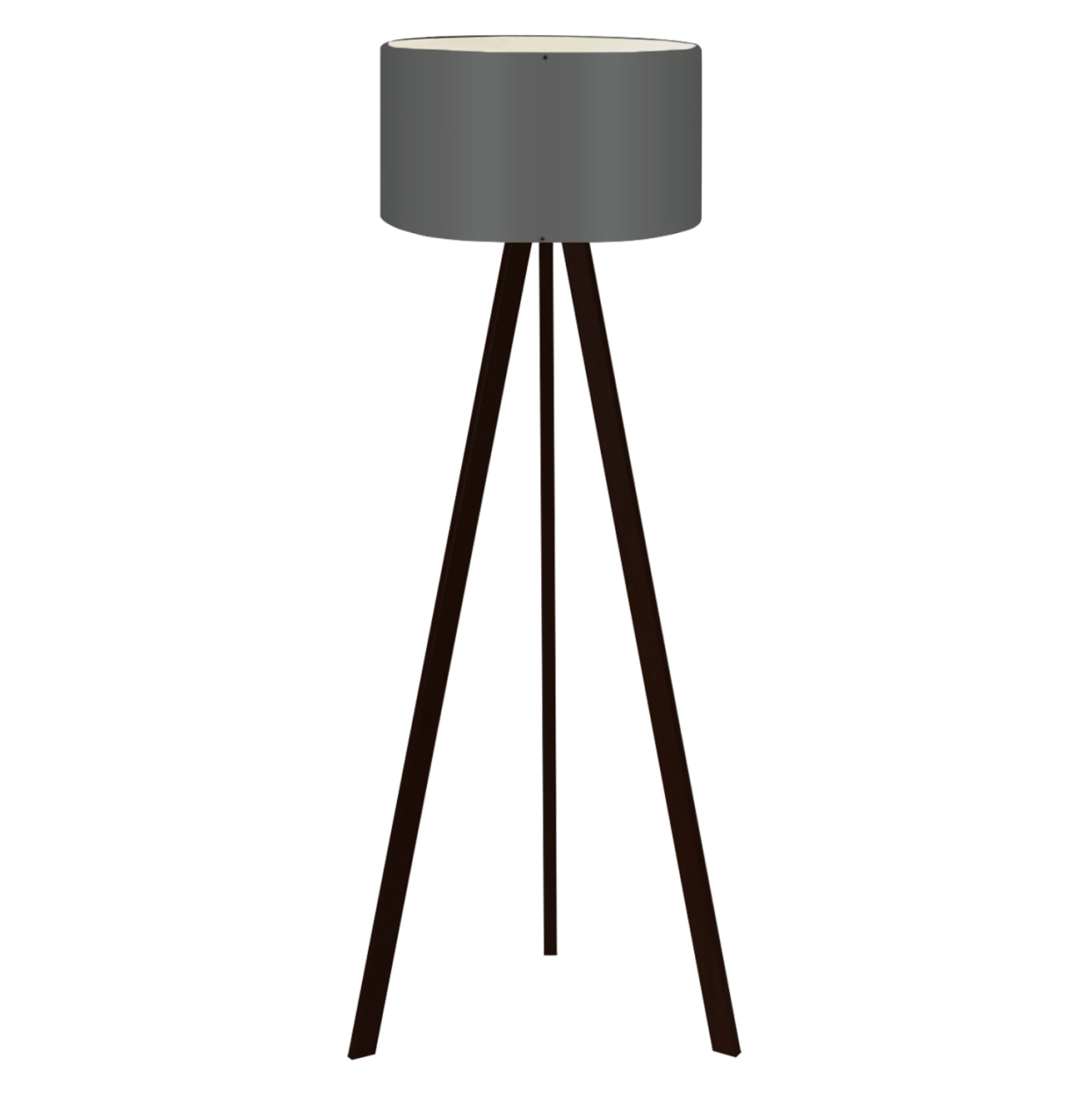 FLOOR STANDING LAMP HM7578.04 BLACK COLOR TRIPOD, DARK-GREY CAP [1]
